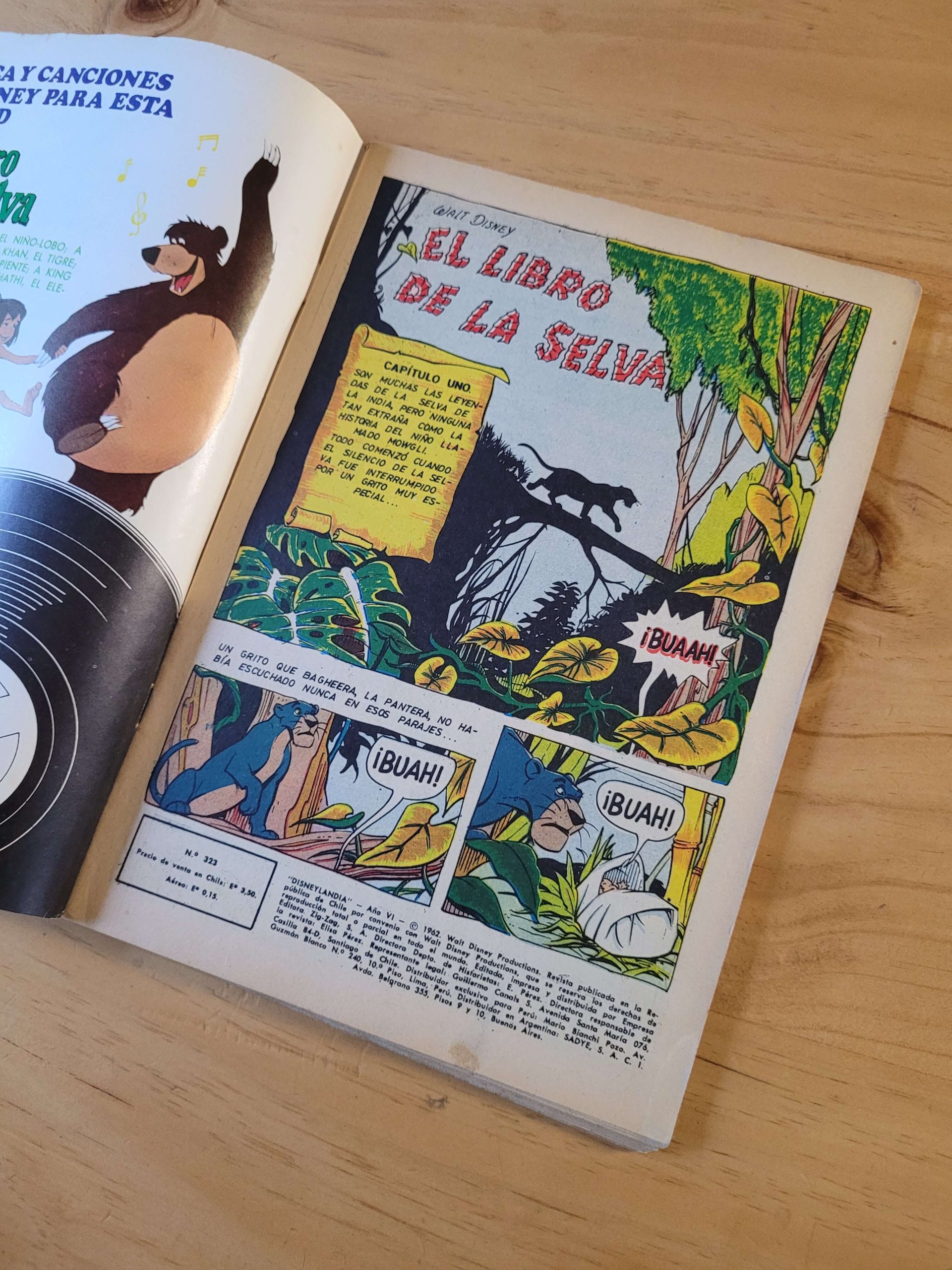 (1962) Revista DISNEYLANDIA especial El Libro de la Selva