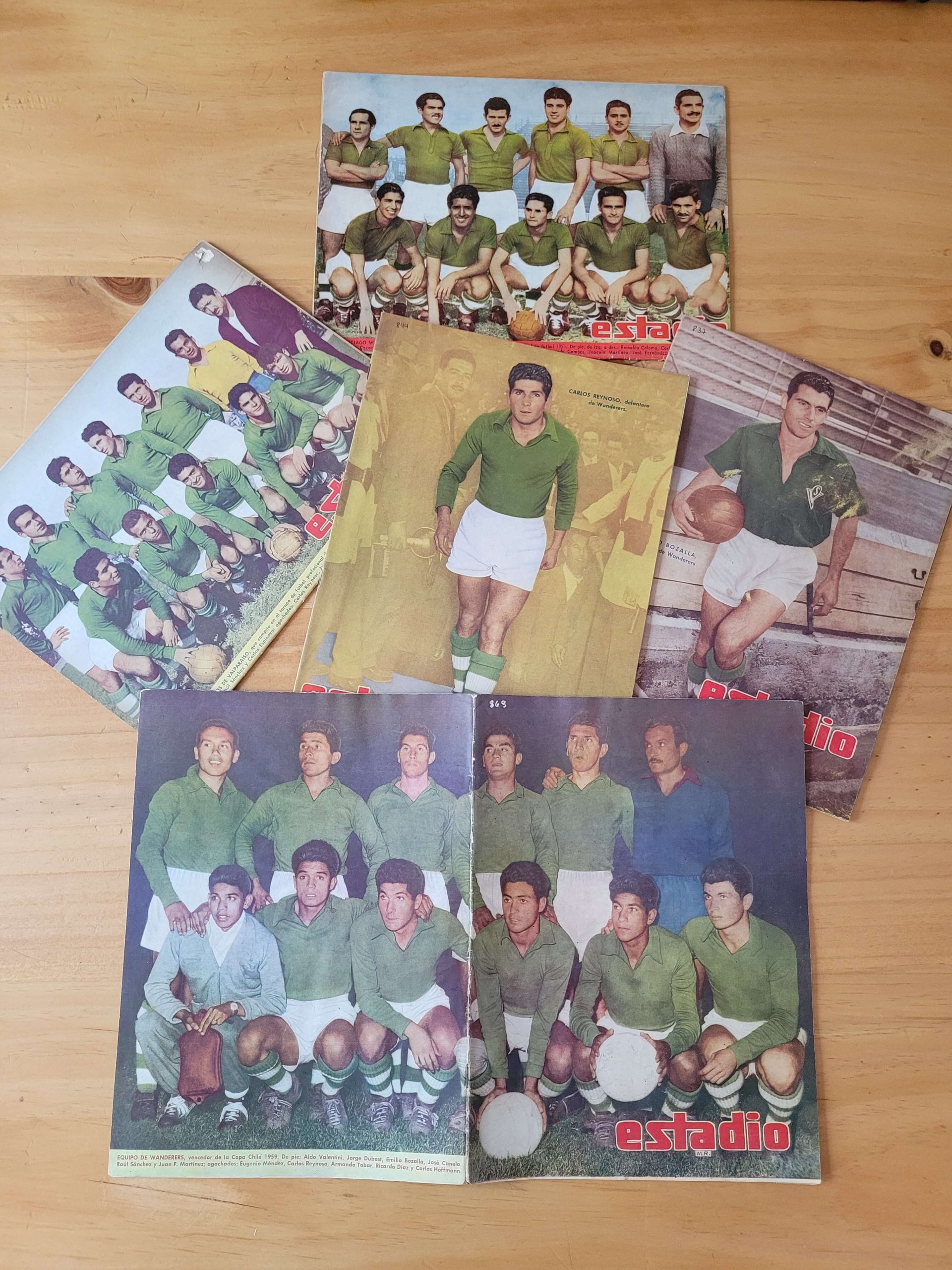 Pack ESTADIO Wanderers años 50s (x5)