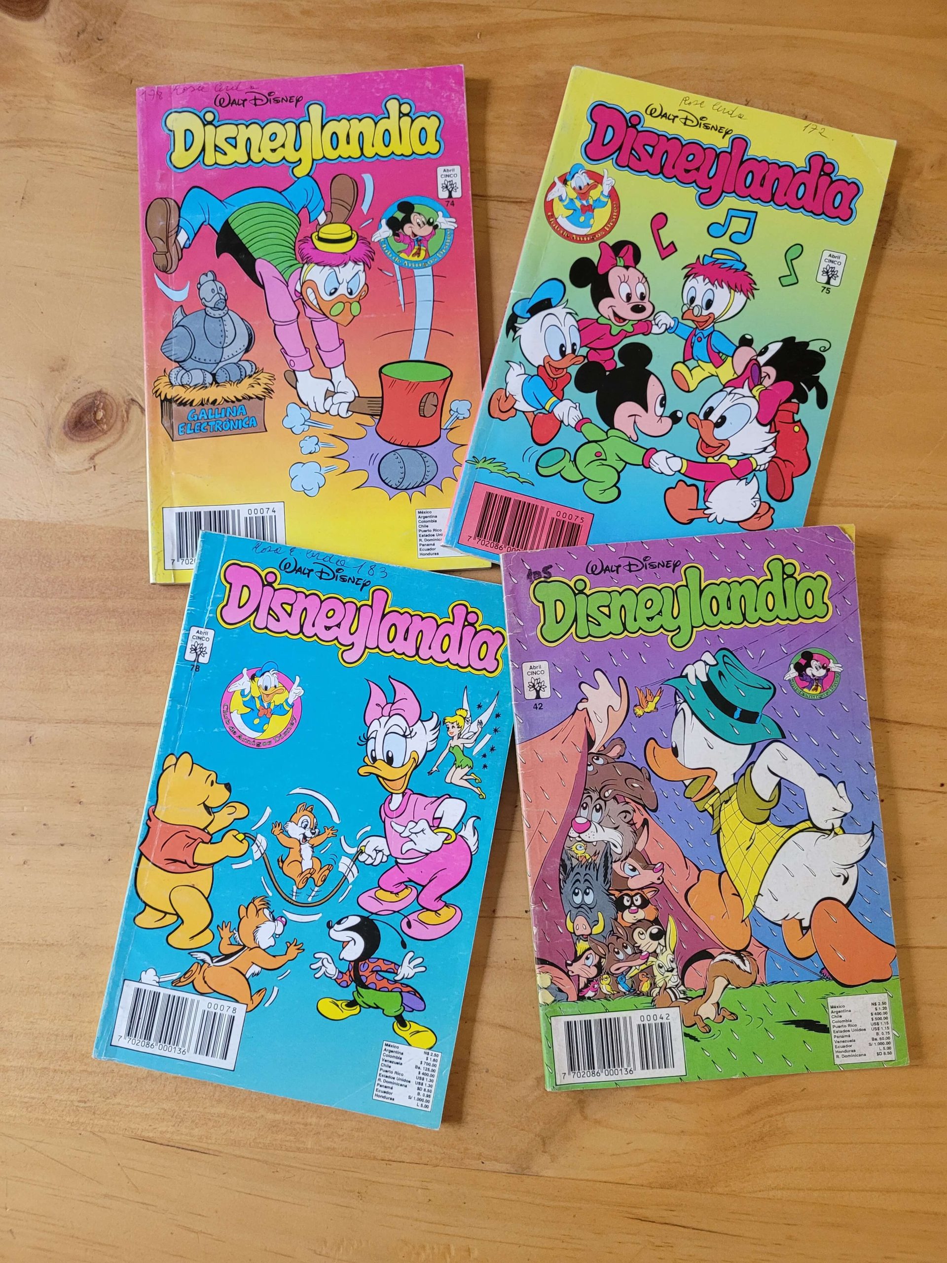 Pack DISNEYLANDIA años 90s (x4)