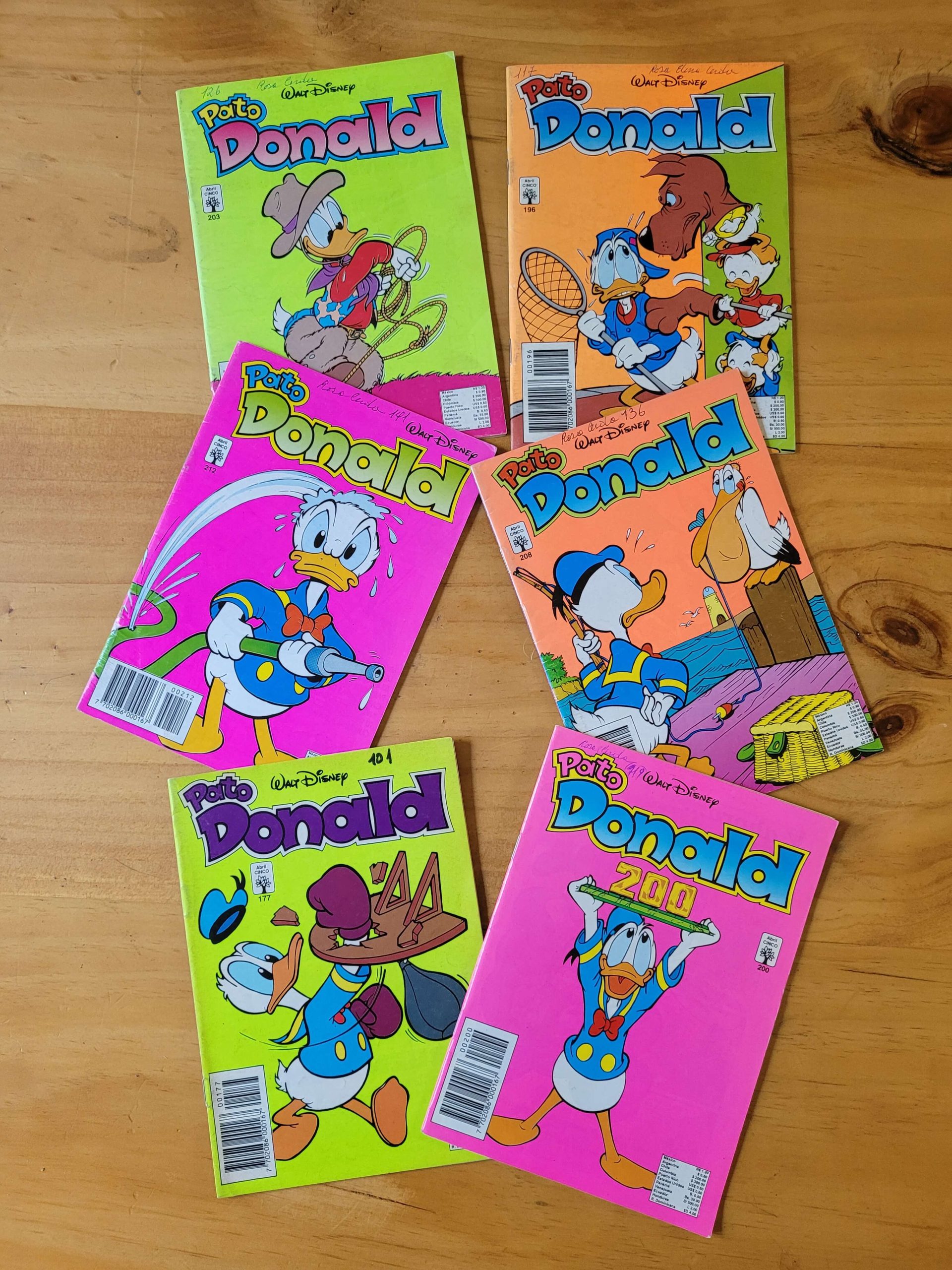 Pack revista PATO DONALD años 90s (x6)