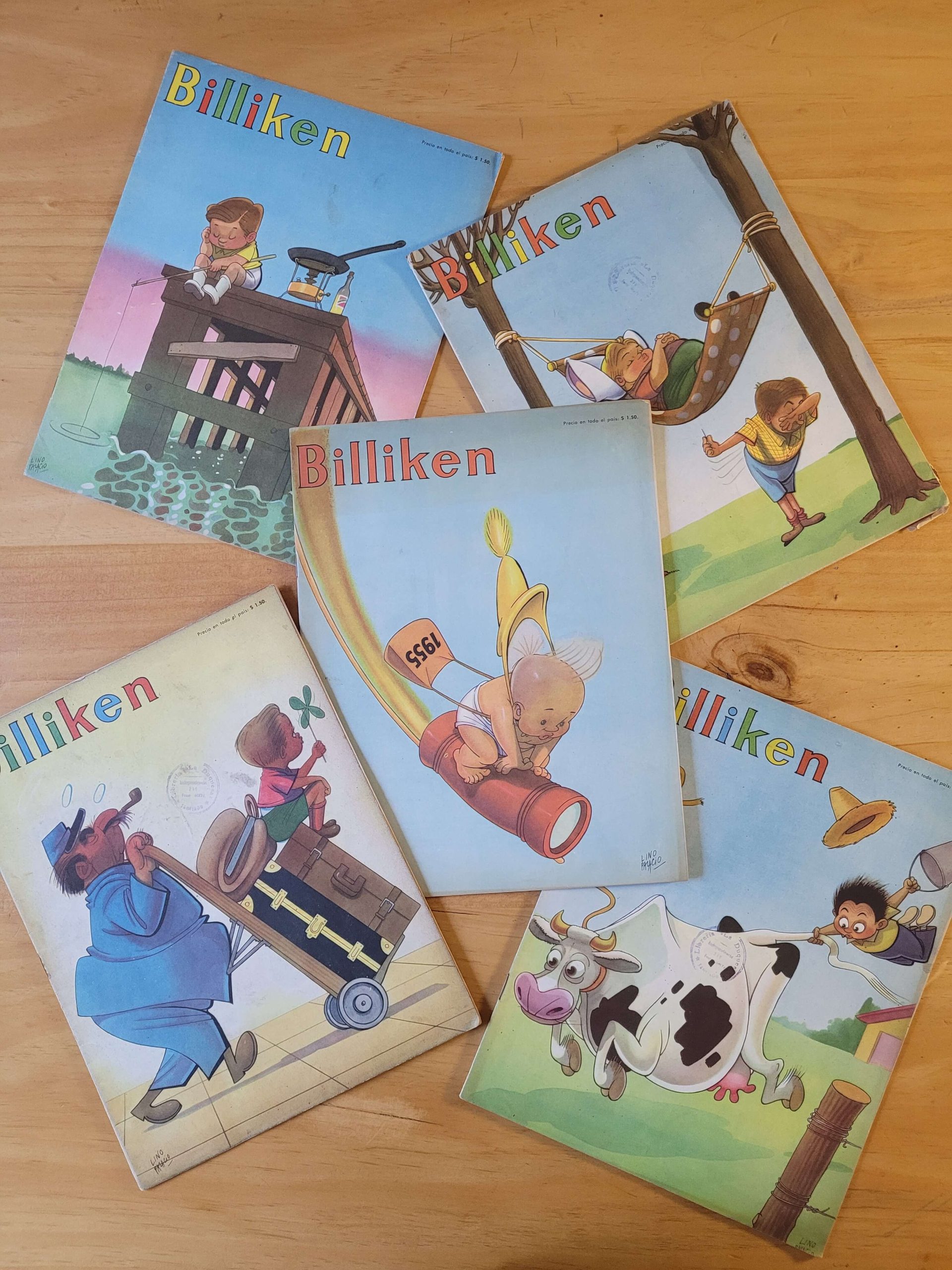 Pack BILLIKEN años 50s (x5)