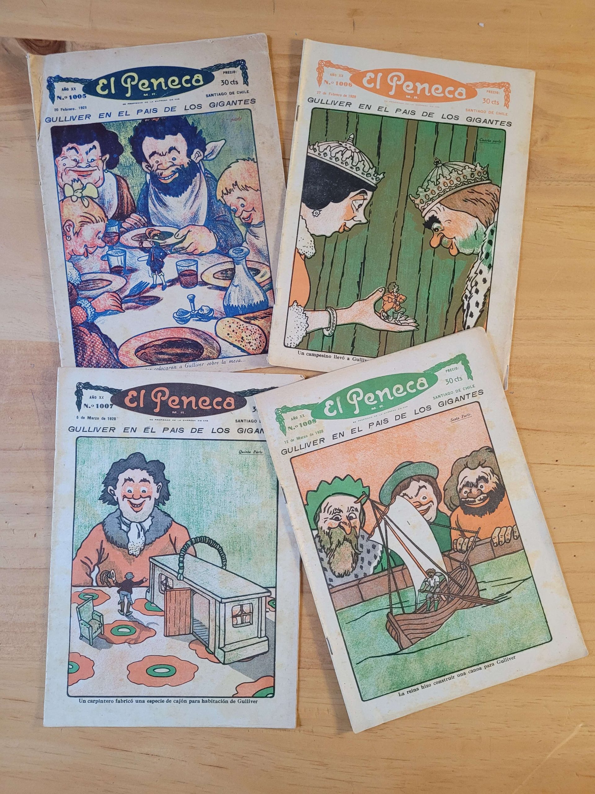 Pack revista EL PENECA, años 20s -1928- (x4)