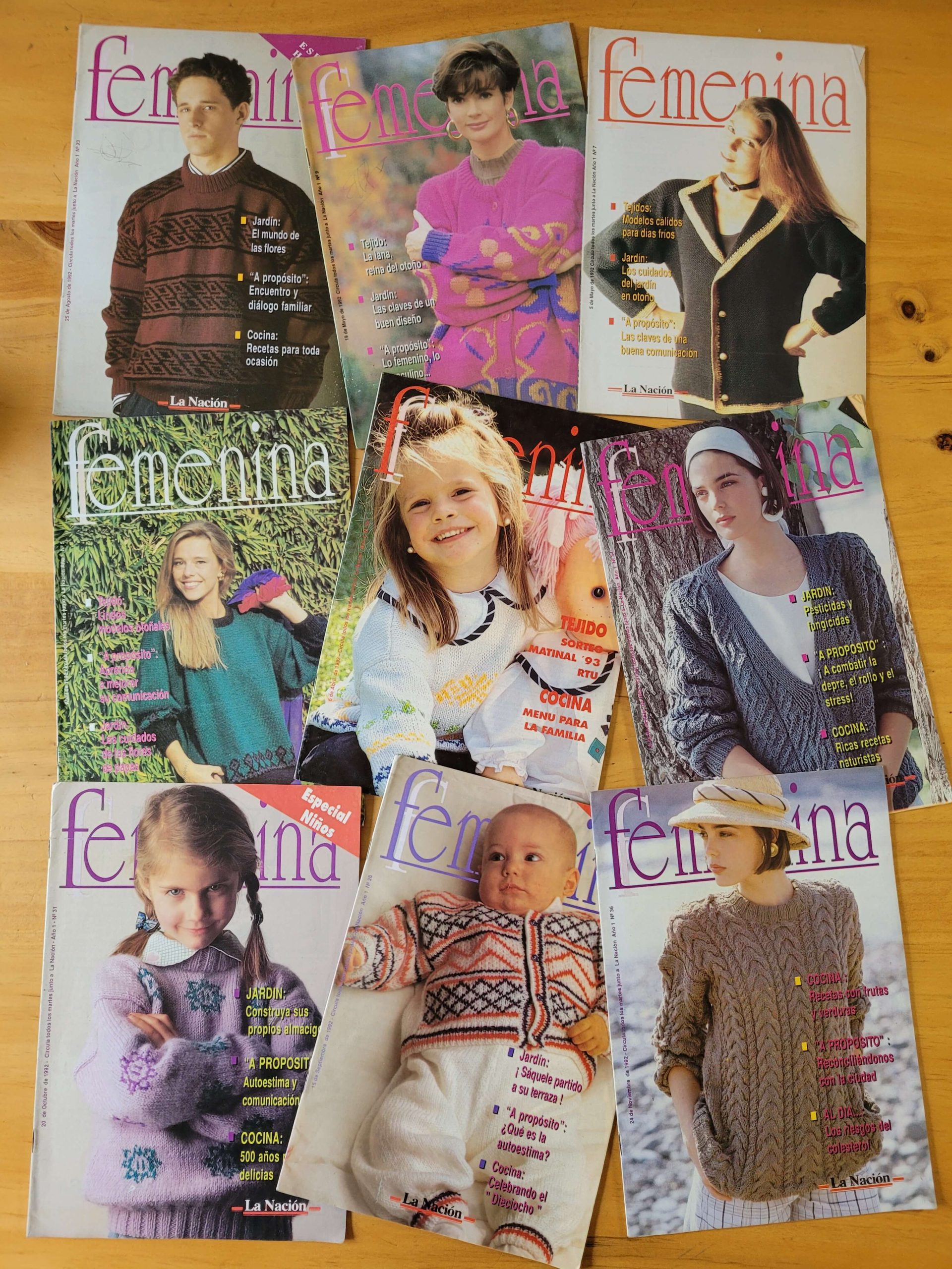 Pack revista FEMENINA años 90s (x9)