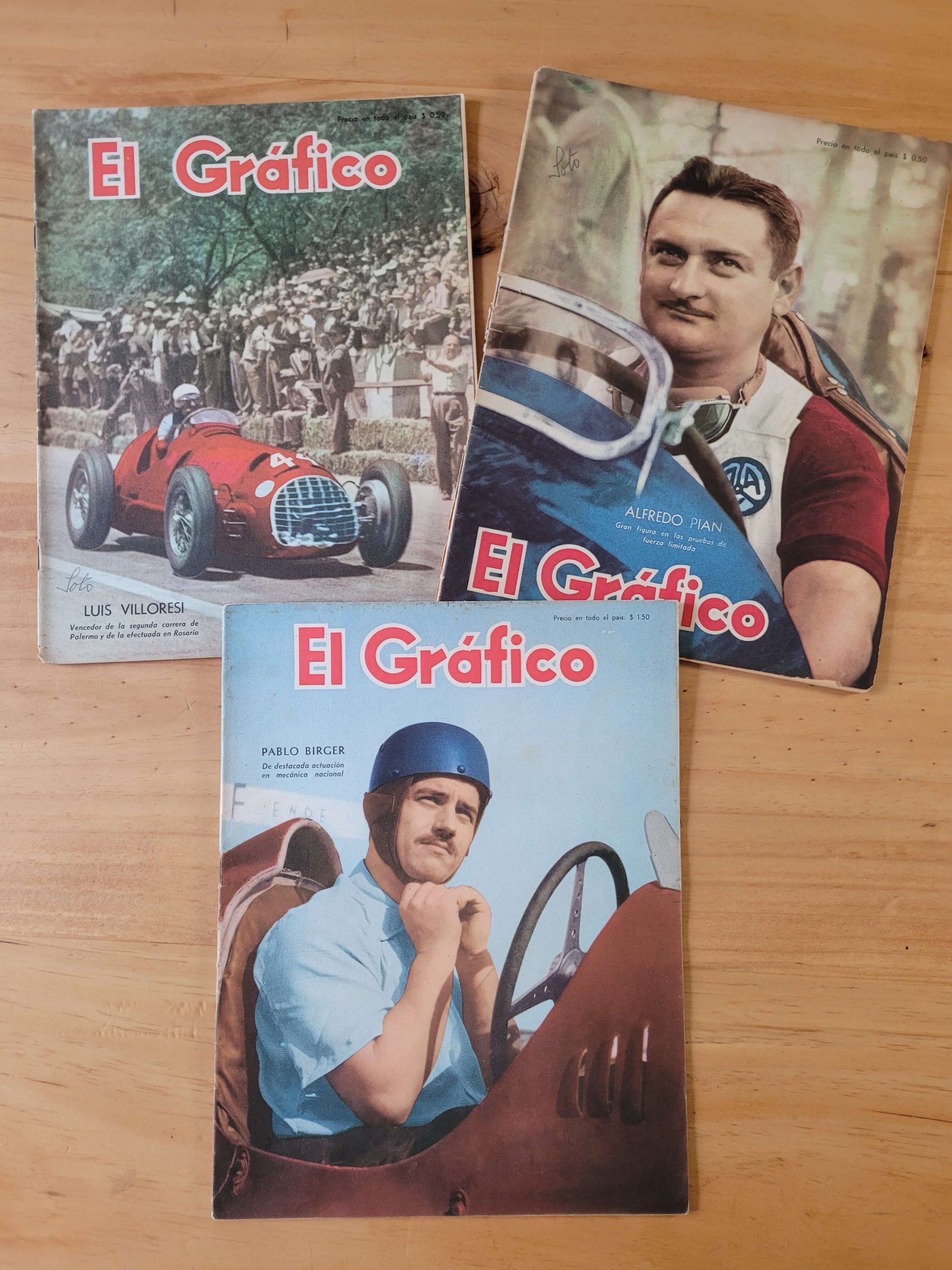 Pack EL GRAFICO (Argentina) -Automovilismo- años 40s (x4)