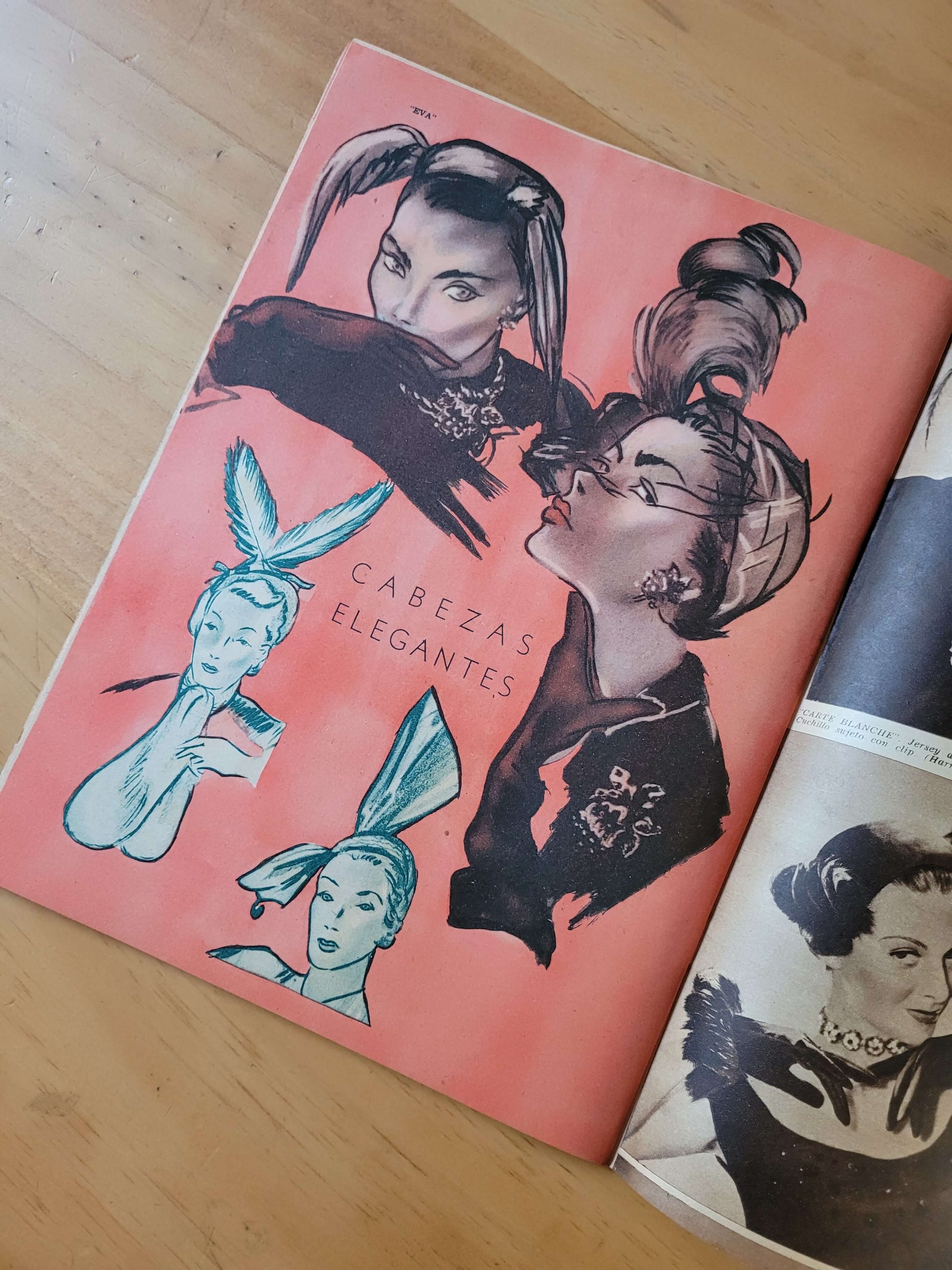 Pack revistas EVA, años 50s -Moda y mujer- (x5)