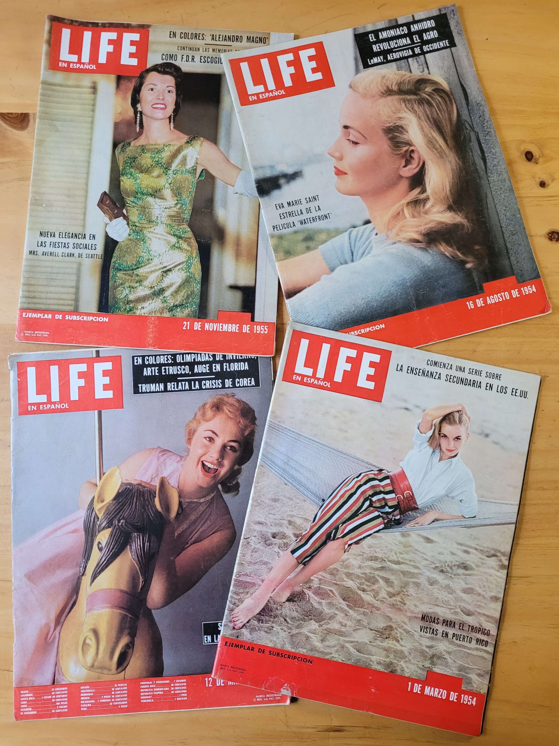 Pack revista LIFE, años 50s (x4)