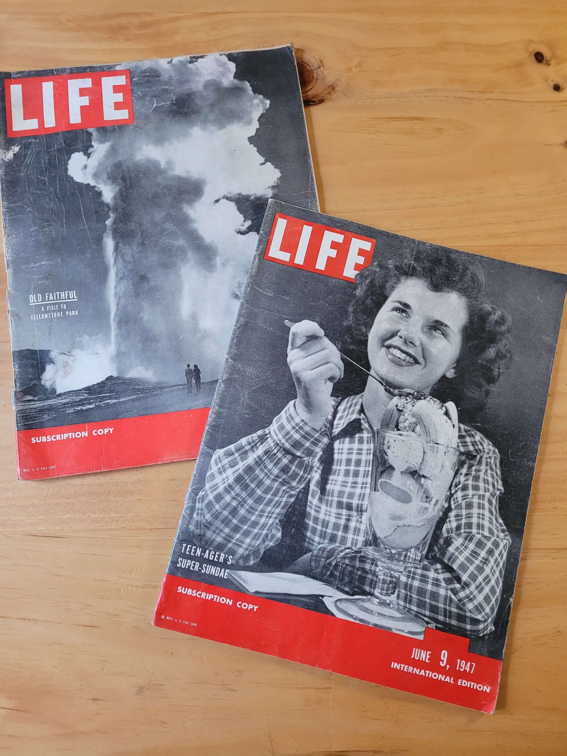 Pack revista LIFE años 40s -En inglés- (x3)