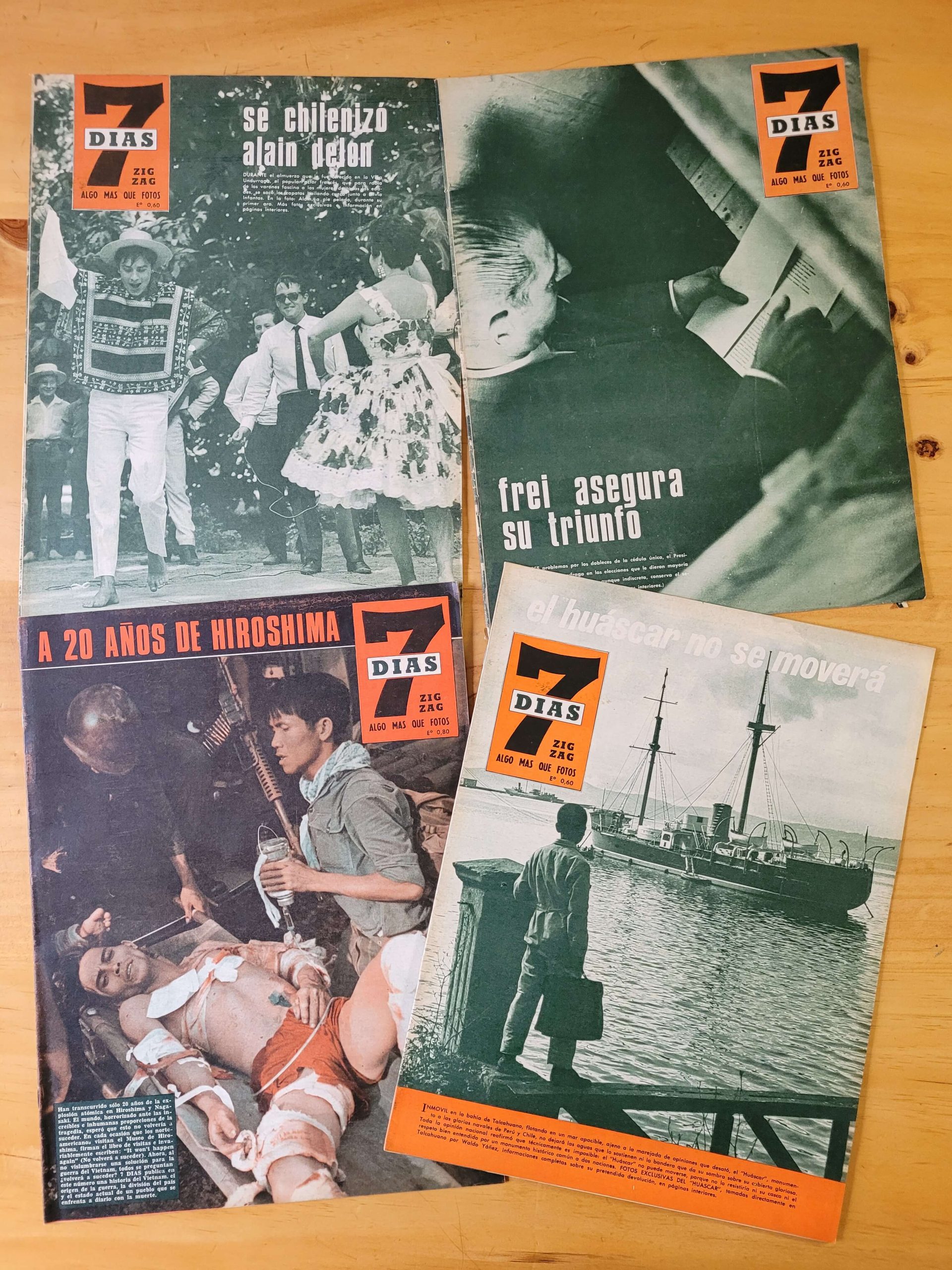 Pack revista 7 DÍAS años 60s (x4)