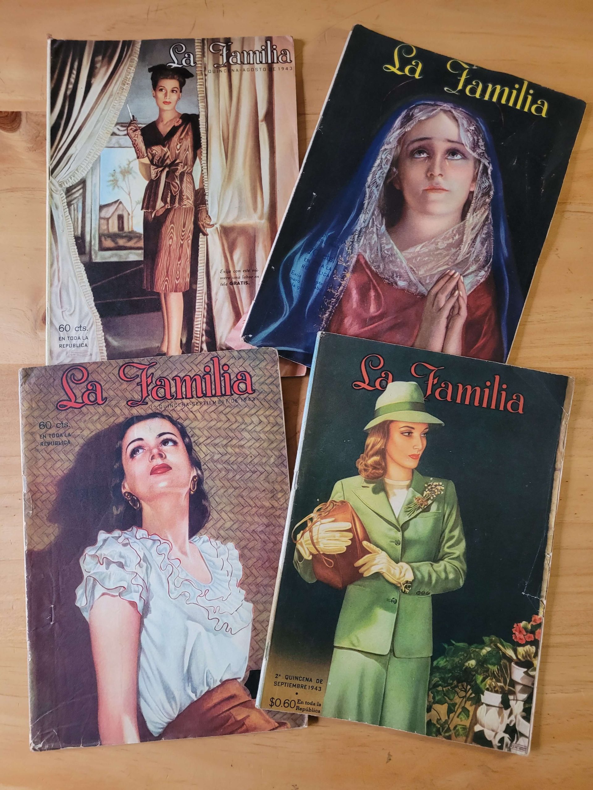 Pack revistas LA FAMLIA años 40s (x4)