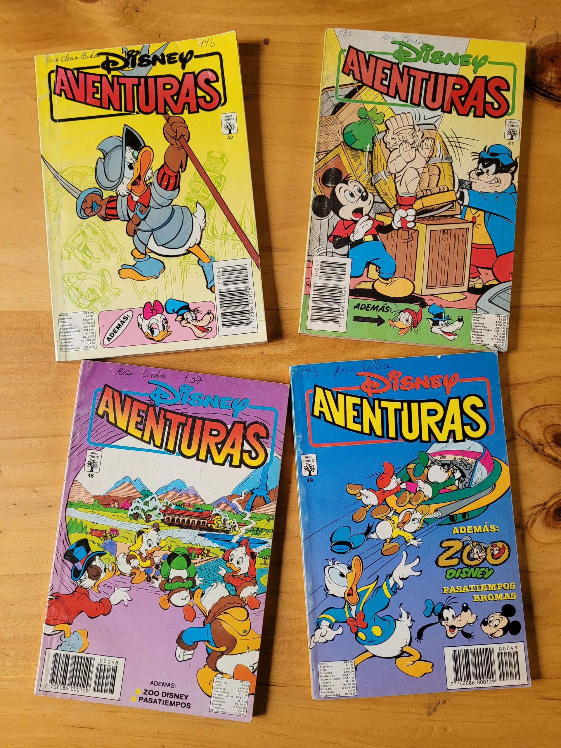 Pack DISNEY AVENTURAS años 90s (x4)