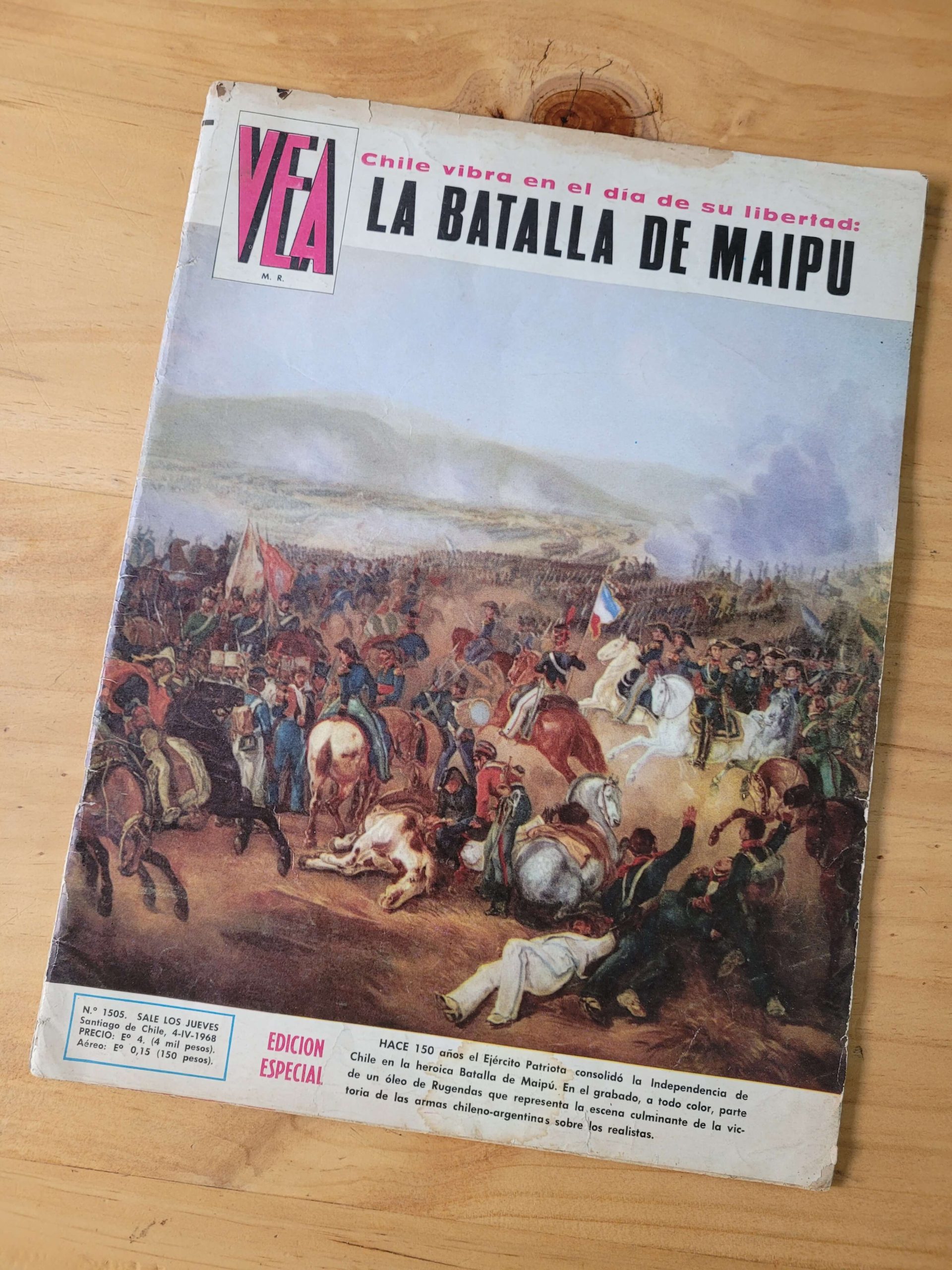 Revista VEA -especial Batalla de Maipú- nº1505 (1968)