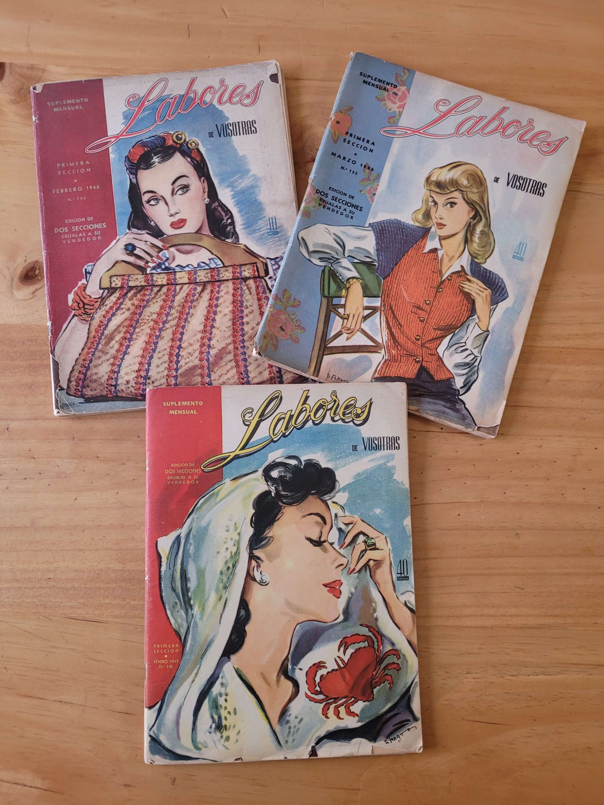 Pack revista LABORES años 40s (x3)