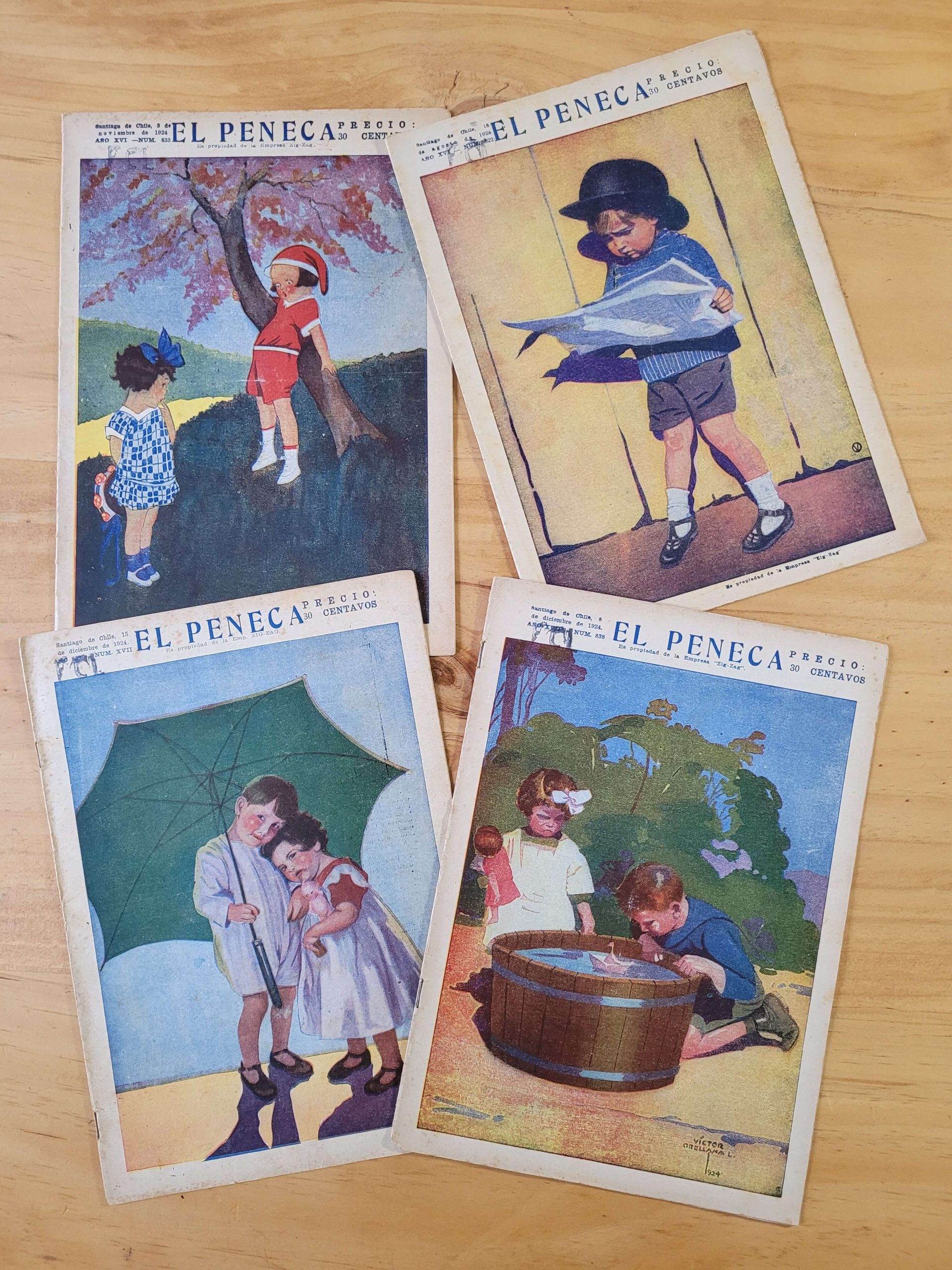 Pack revista EL PENECA, años 20s -1924- (x4)