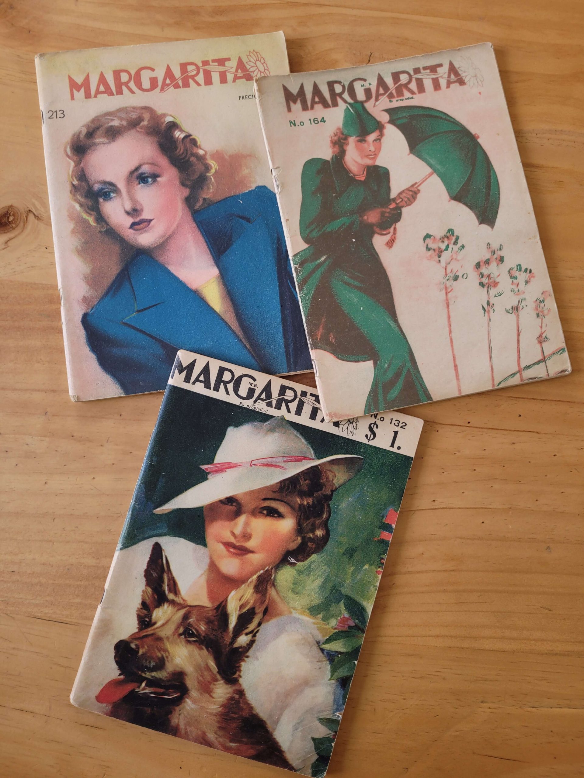 Pack revistas MARGARITA, años 30s -Moda y mujer- (x3)