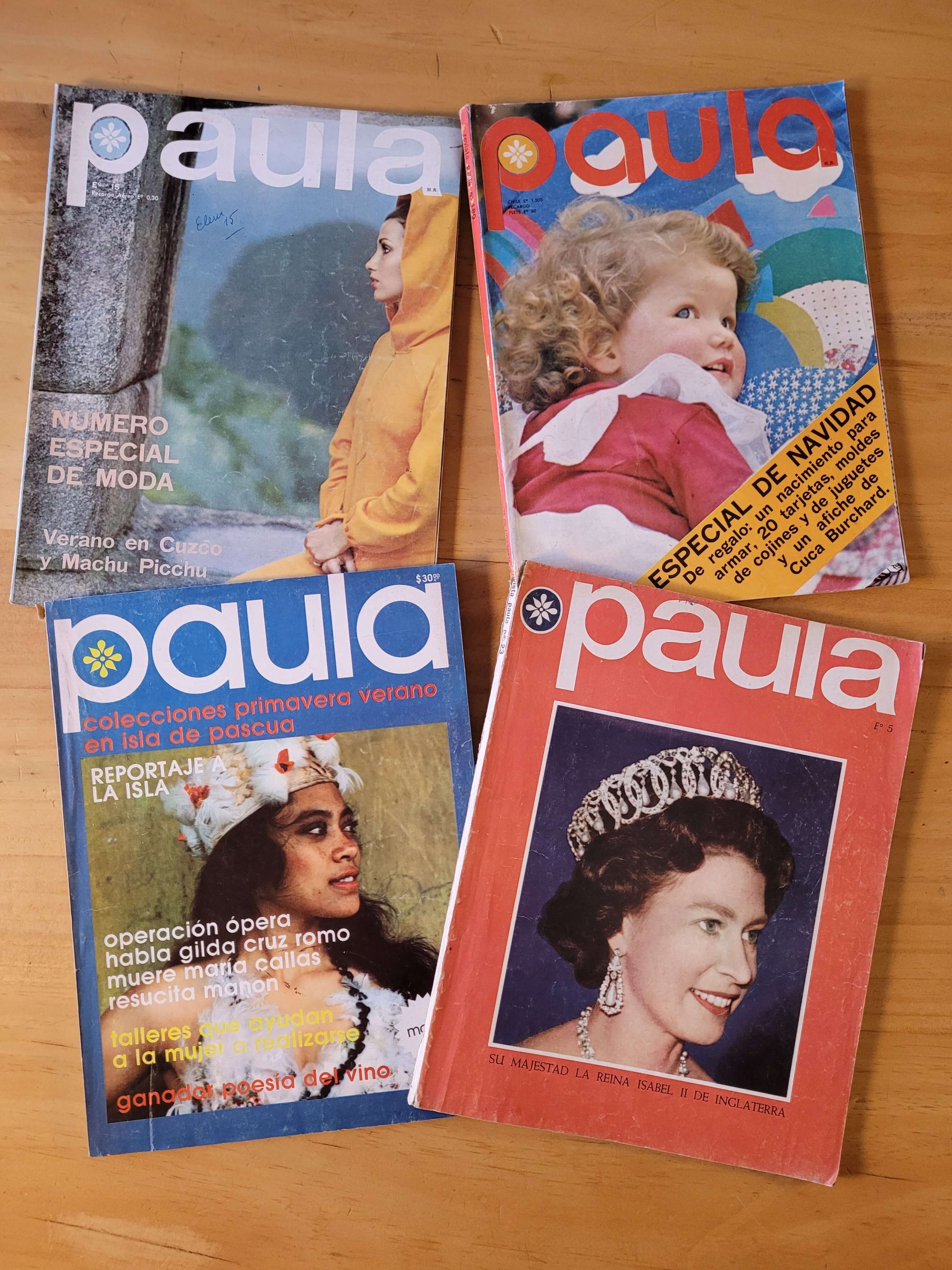 Pack revistas PAULA, años 70s (x4)