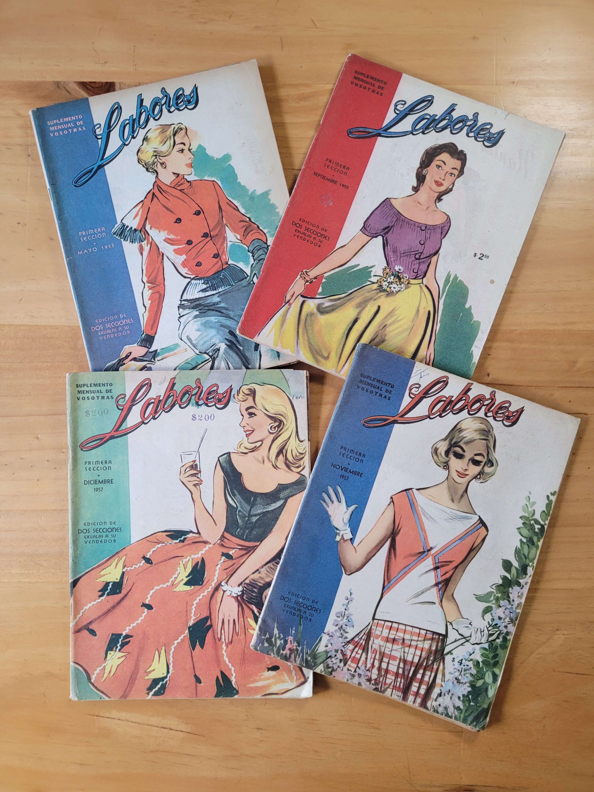 Pack revista LABORES años 50s (x4)