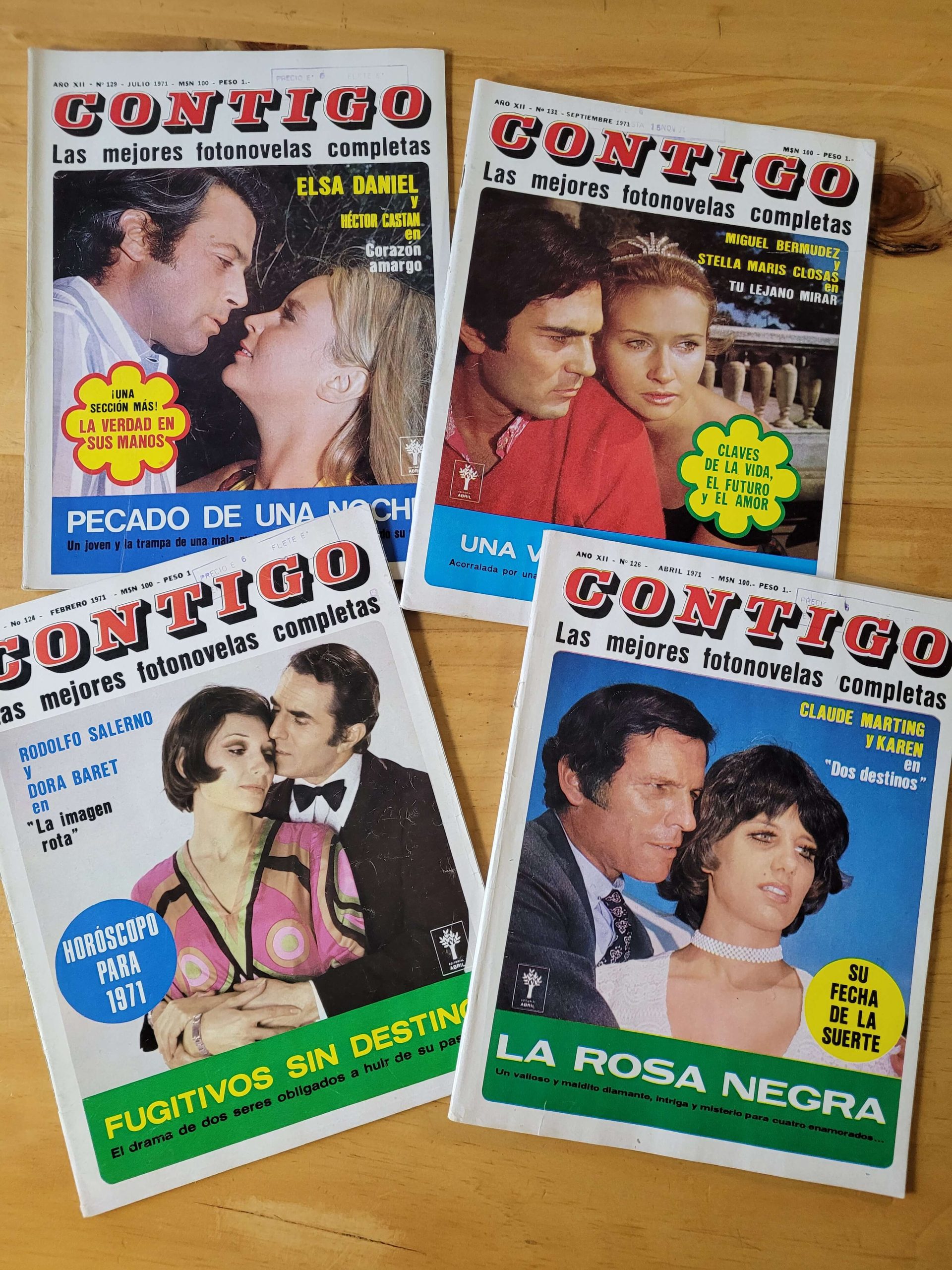 Pack revista CONTIGO -1971- (x4)