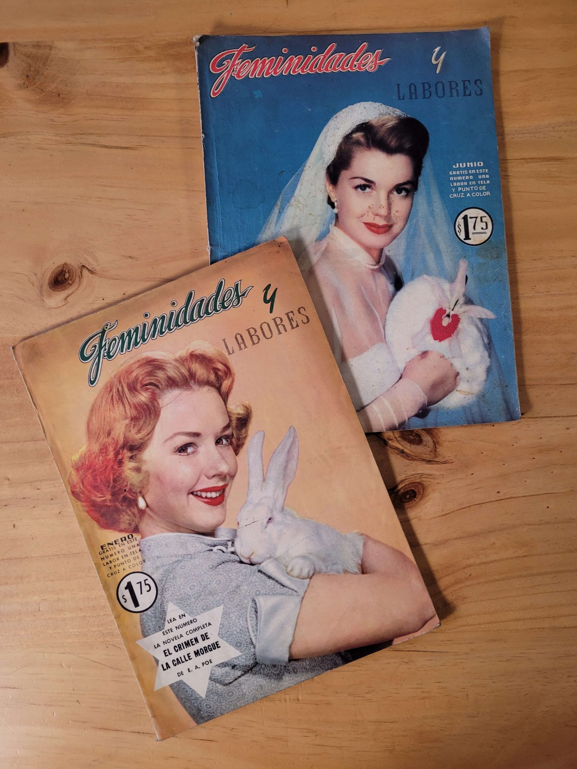 Pack revista FEMINIDADES Y LABORES años 50s (x2)