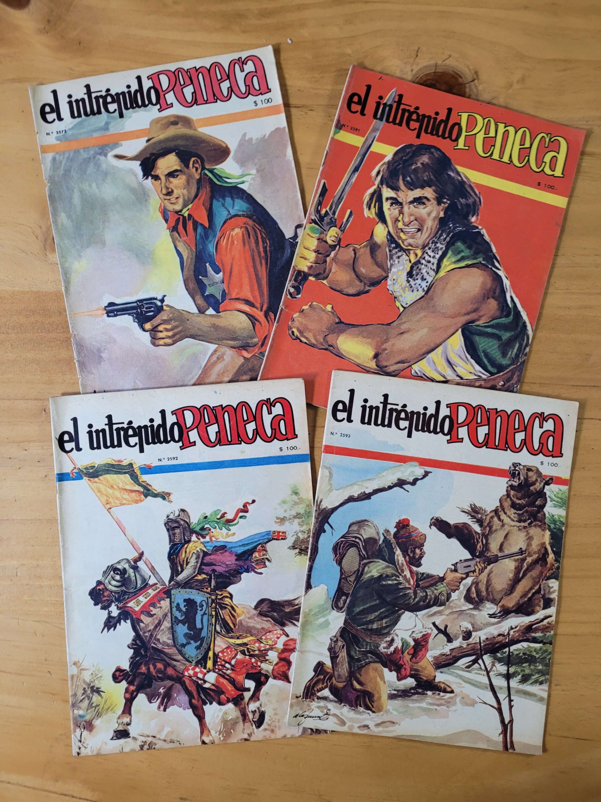 Pack revista EL INTREPIDO PENECA finales años 50s (x4)