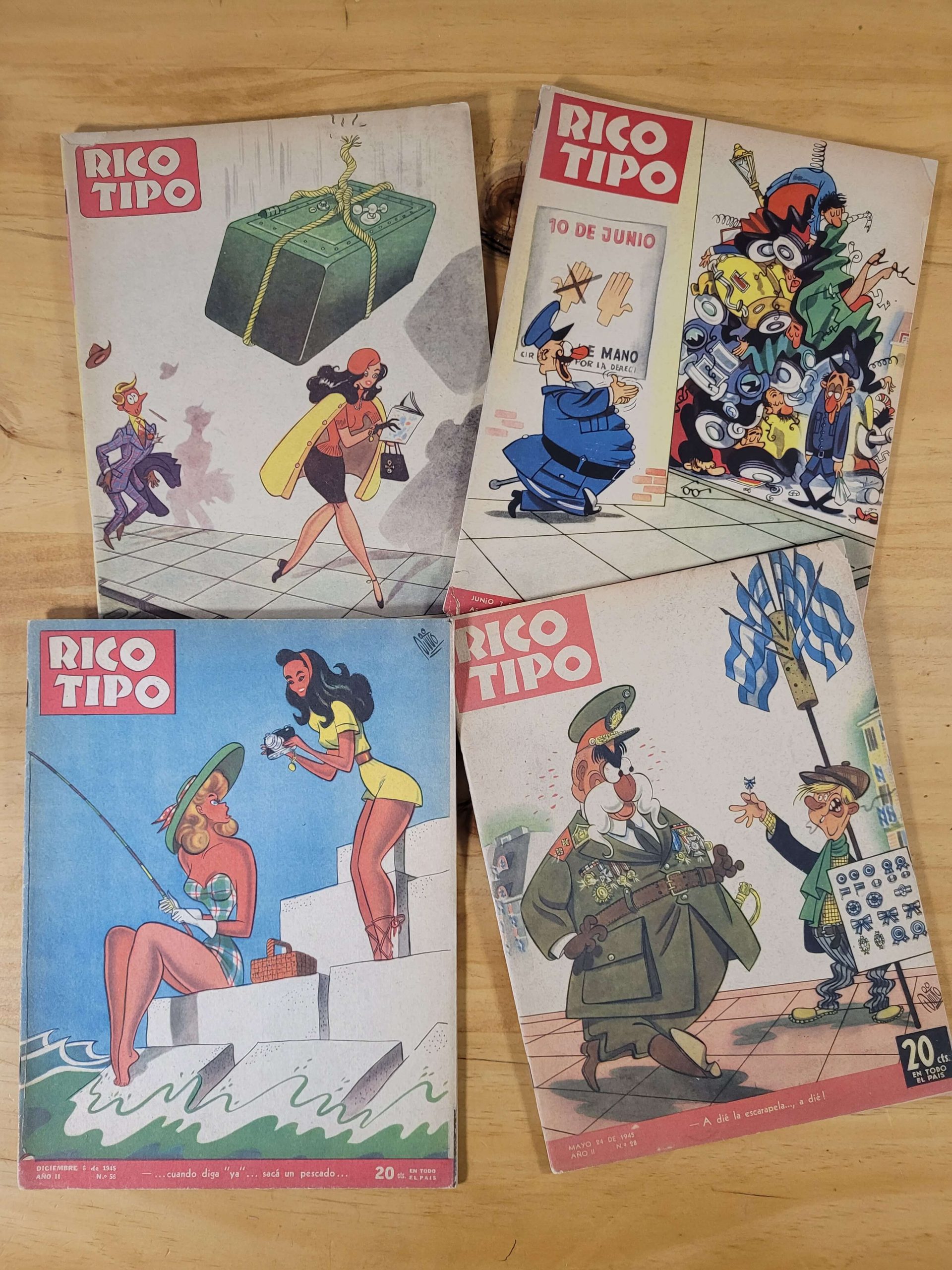 Pack revista TIPO RICO años 40s (x4)