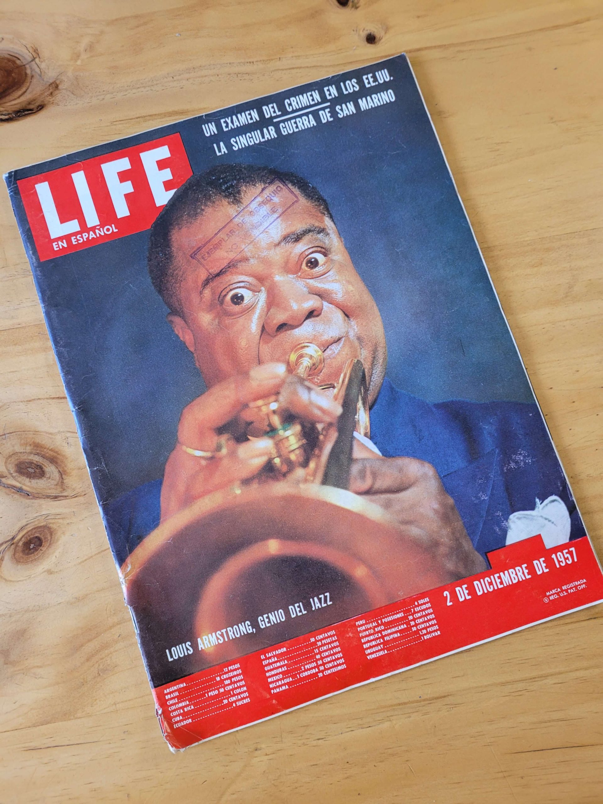 Revista LIFE (1957) -Portada LOUIS ARMSTRONG-