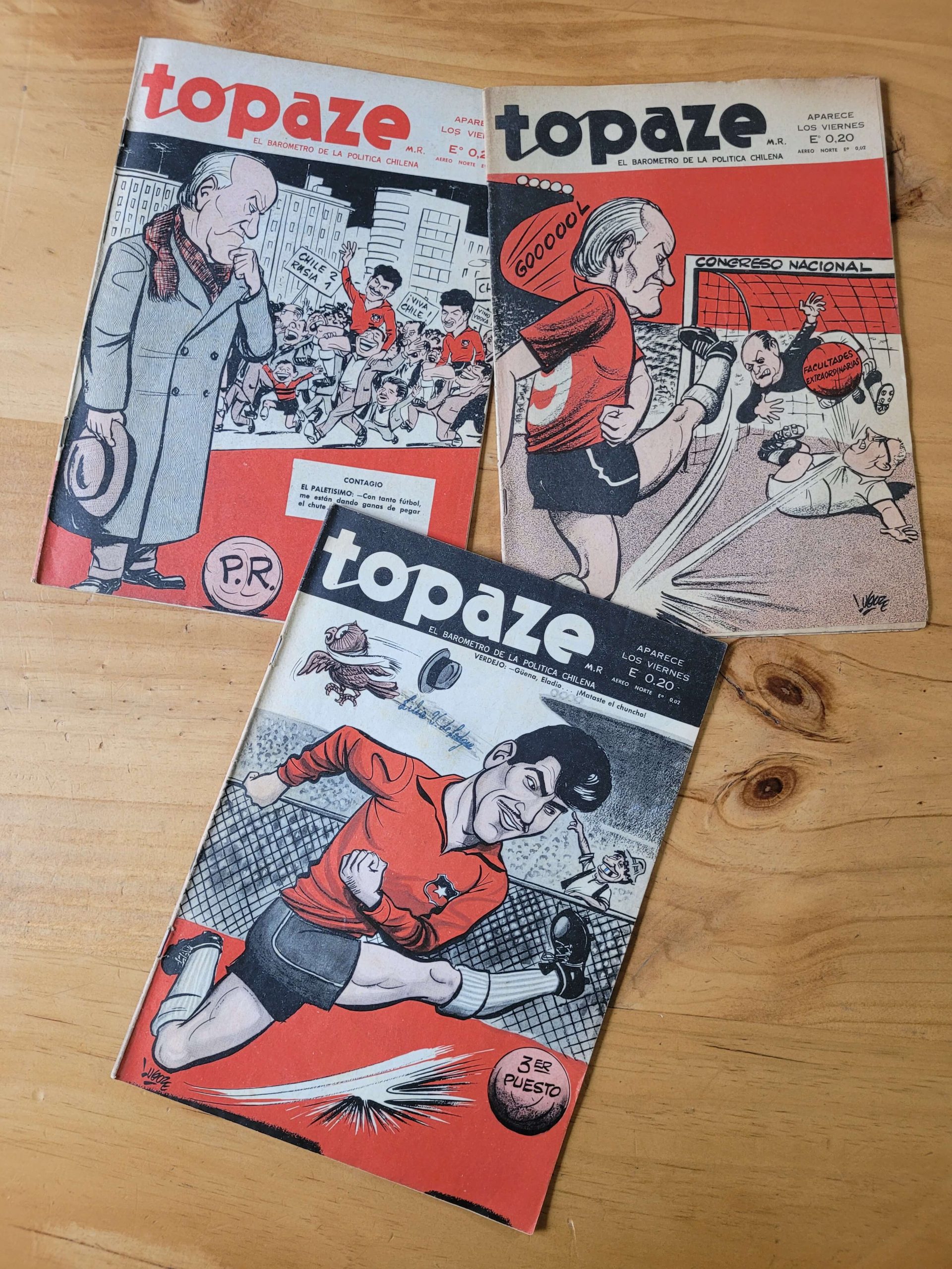 Pack TOPAZE mundial de 1962 (x3)