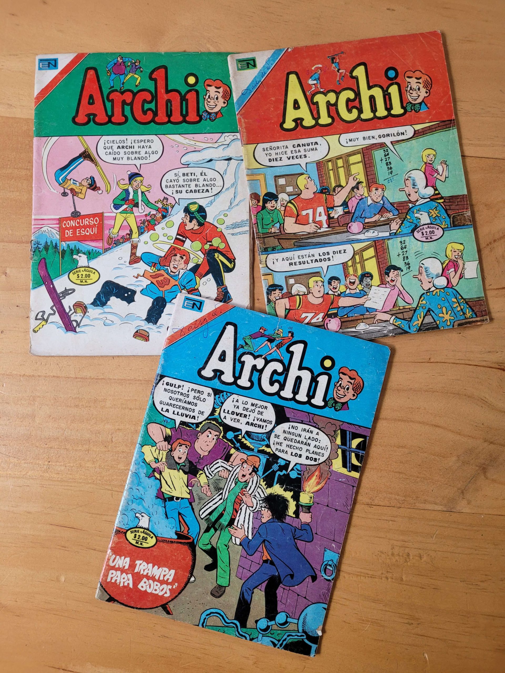 Pack ARCHI, años 70s (x3)