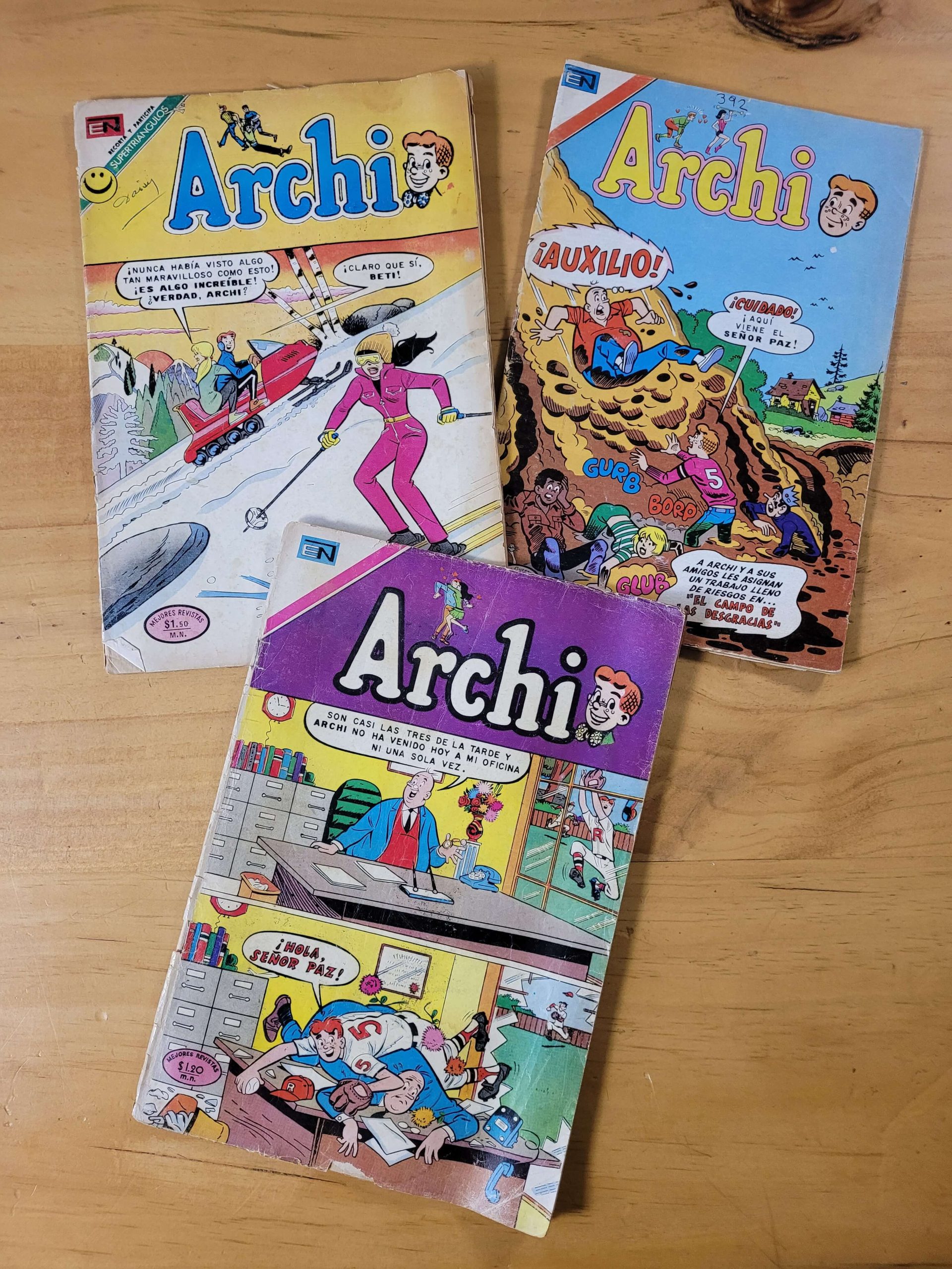 Pack ARCHI, años 70s -Formato grande- (x3)