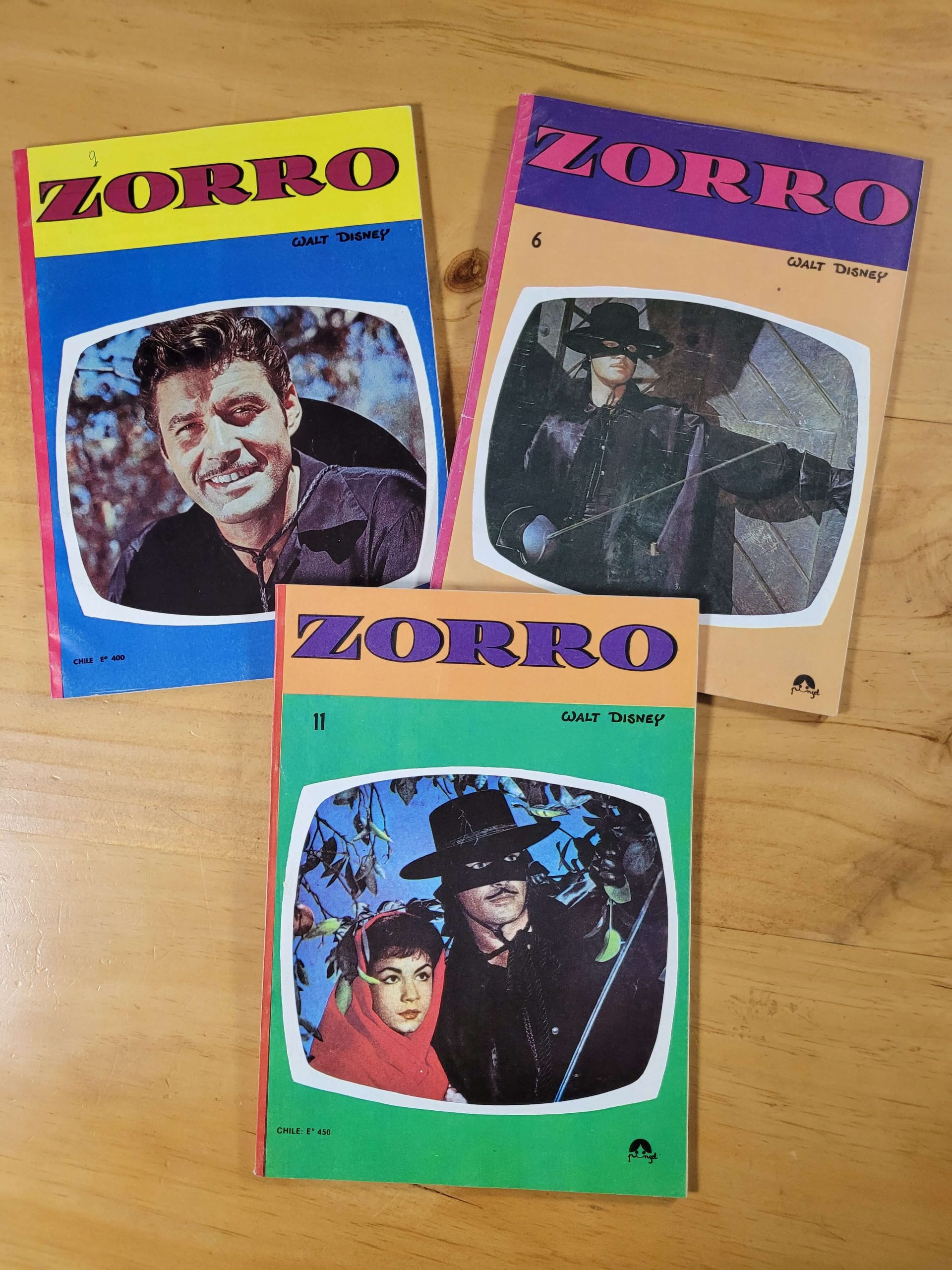 Pack revista EL ZORRO, años 70s (x3)