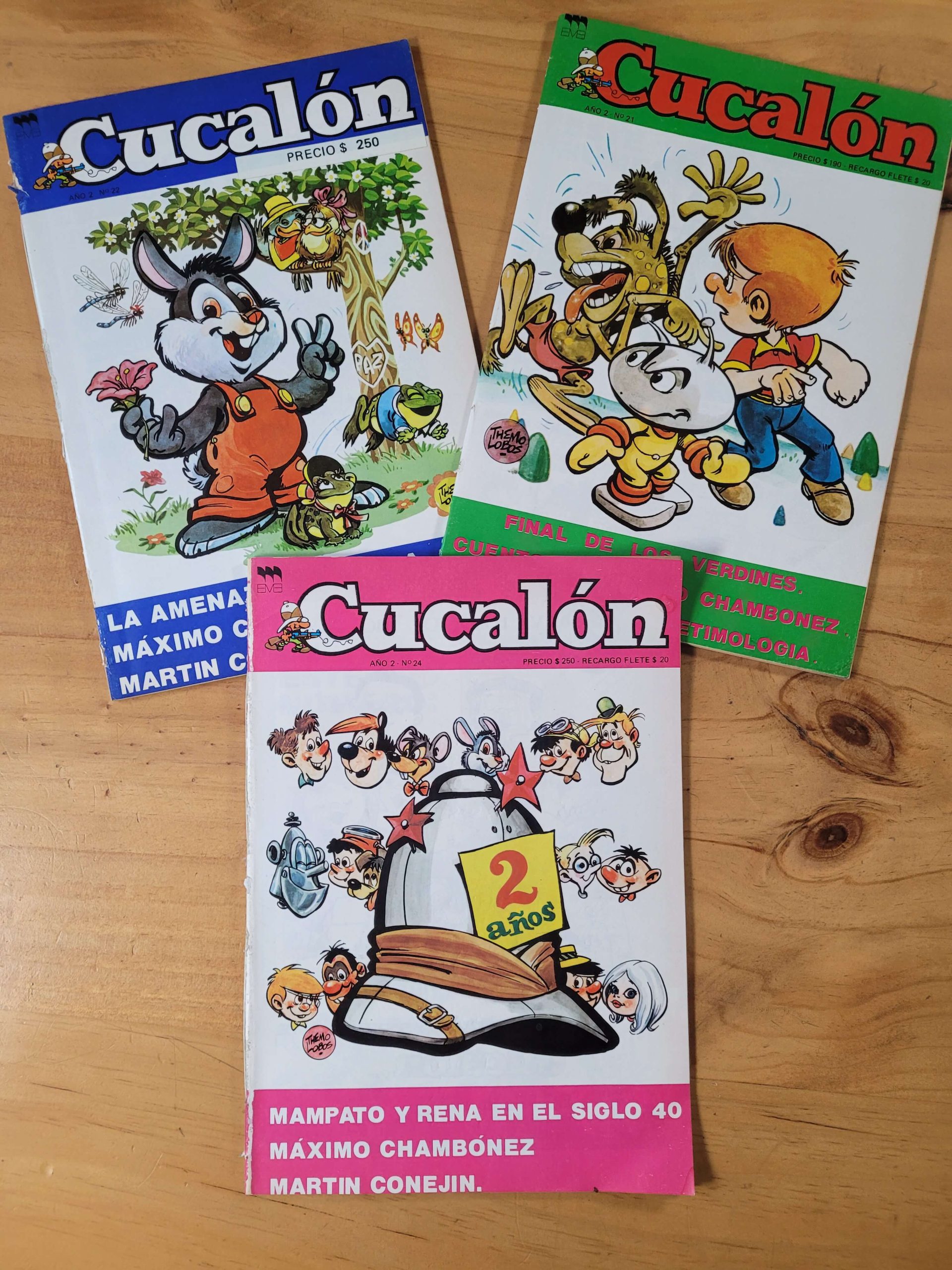 Pack revista CUCALÓN, años 80s (x3)