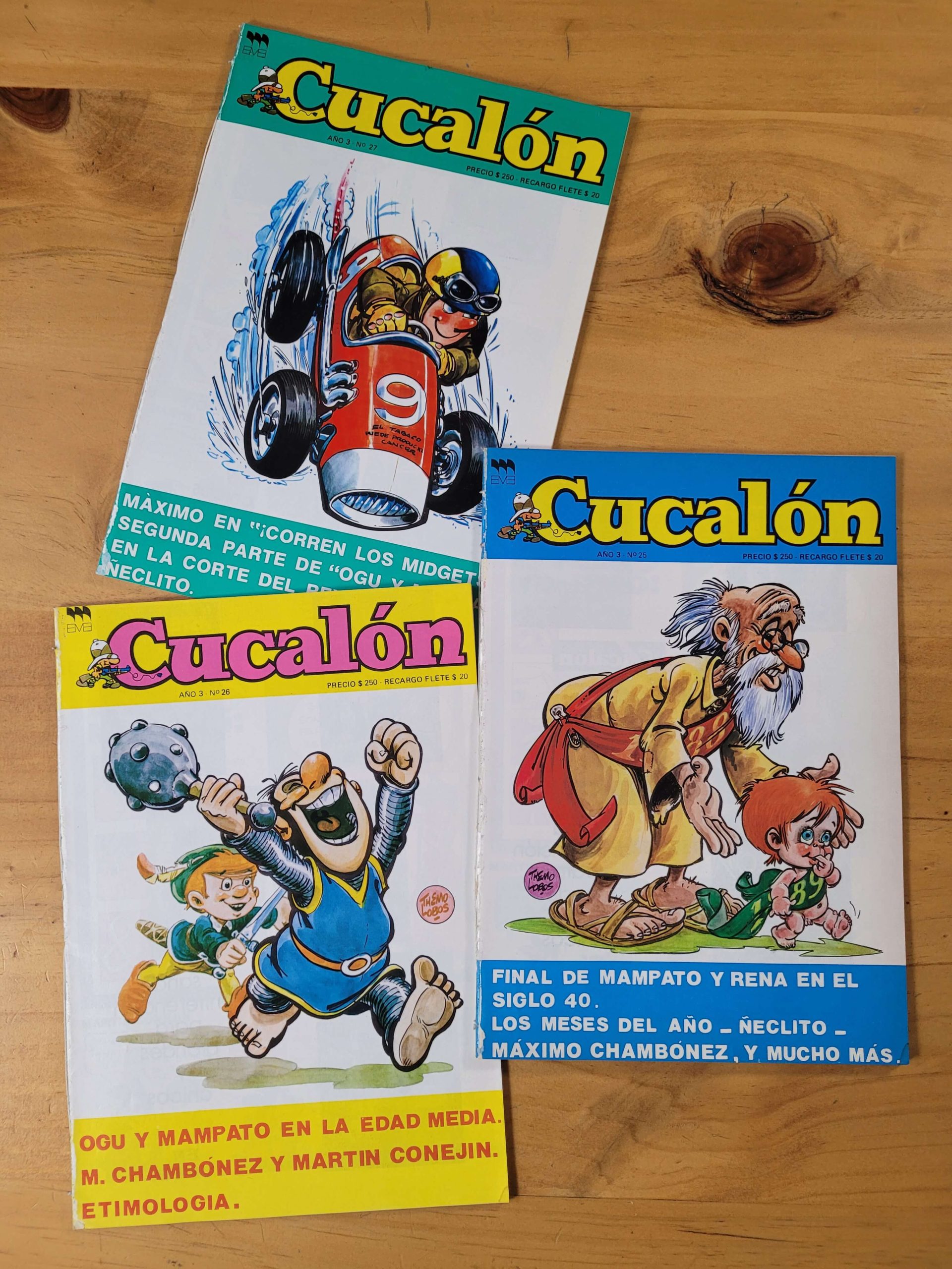 Pack revista CUCALÓN años 80s (x3)