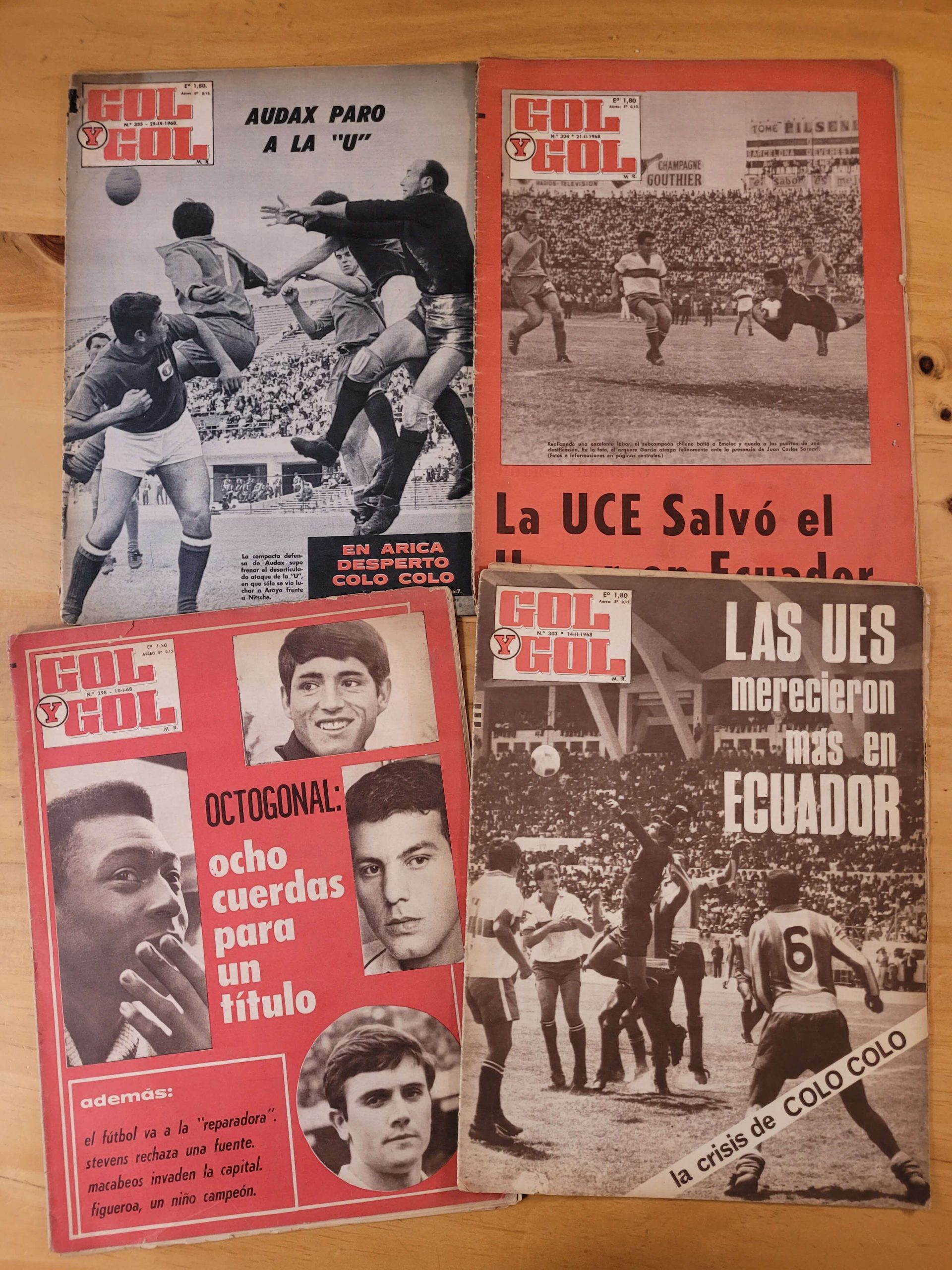 Pack GOL Y GOL años 60s (x4)