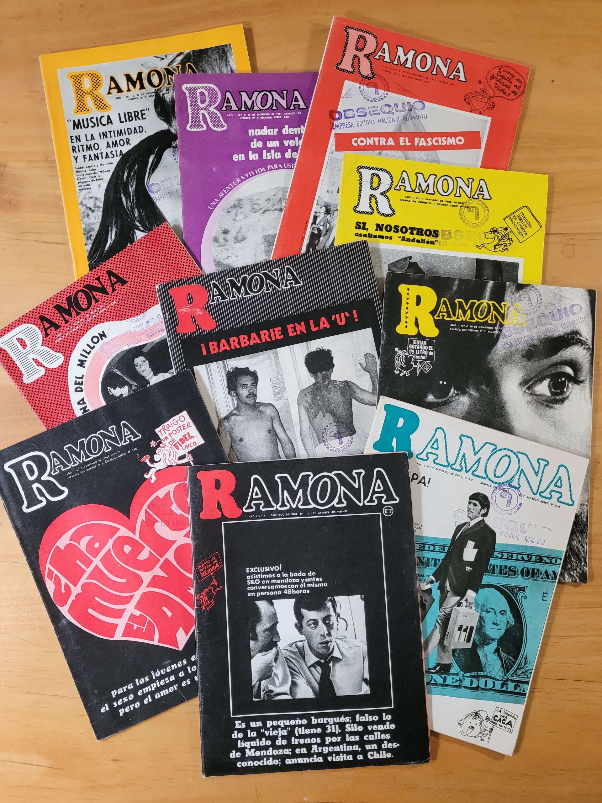 Colección revistas RAMONA, 1972 (Los primeros 10 números completos)