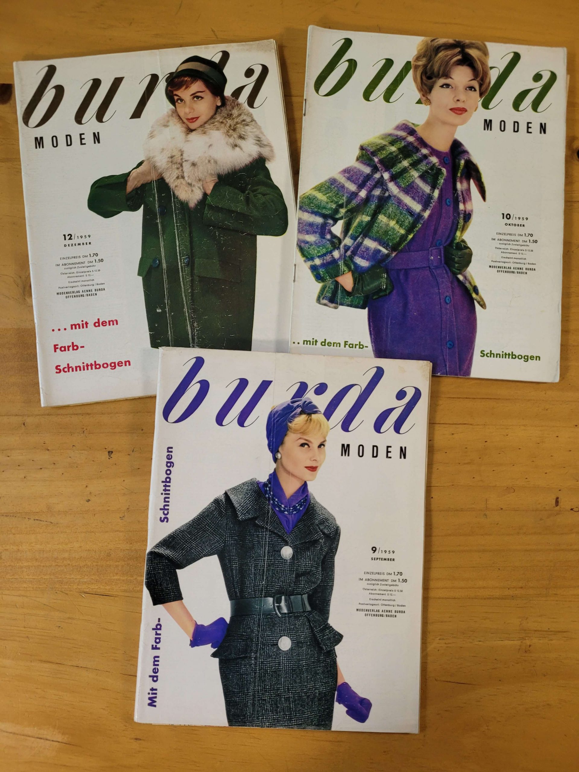 Pack BURDA -1959- (x3)