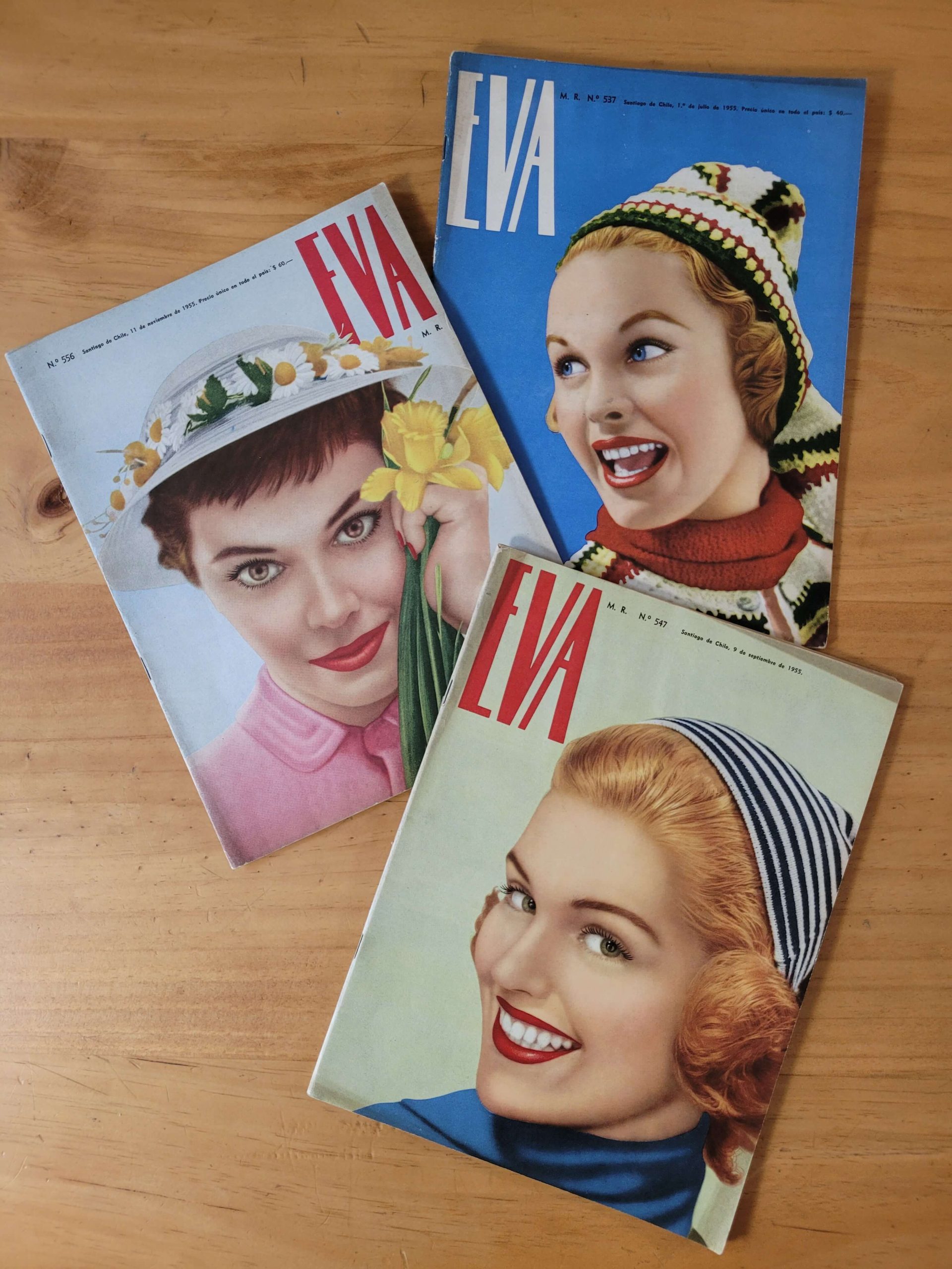 Pack revistas EVA, años 50s (x3)