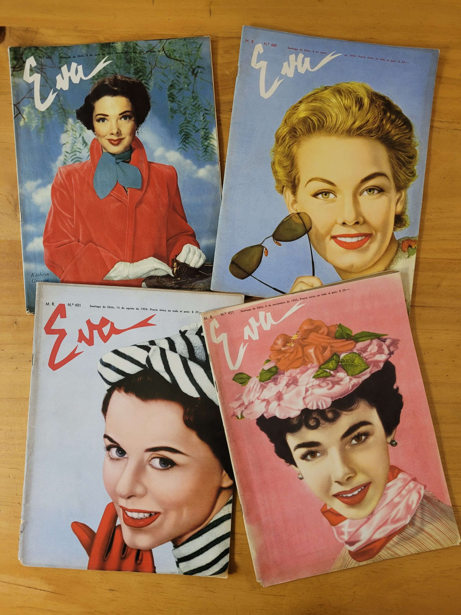 Pack revistas EVA años 50s (x4)