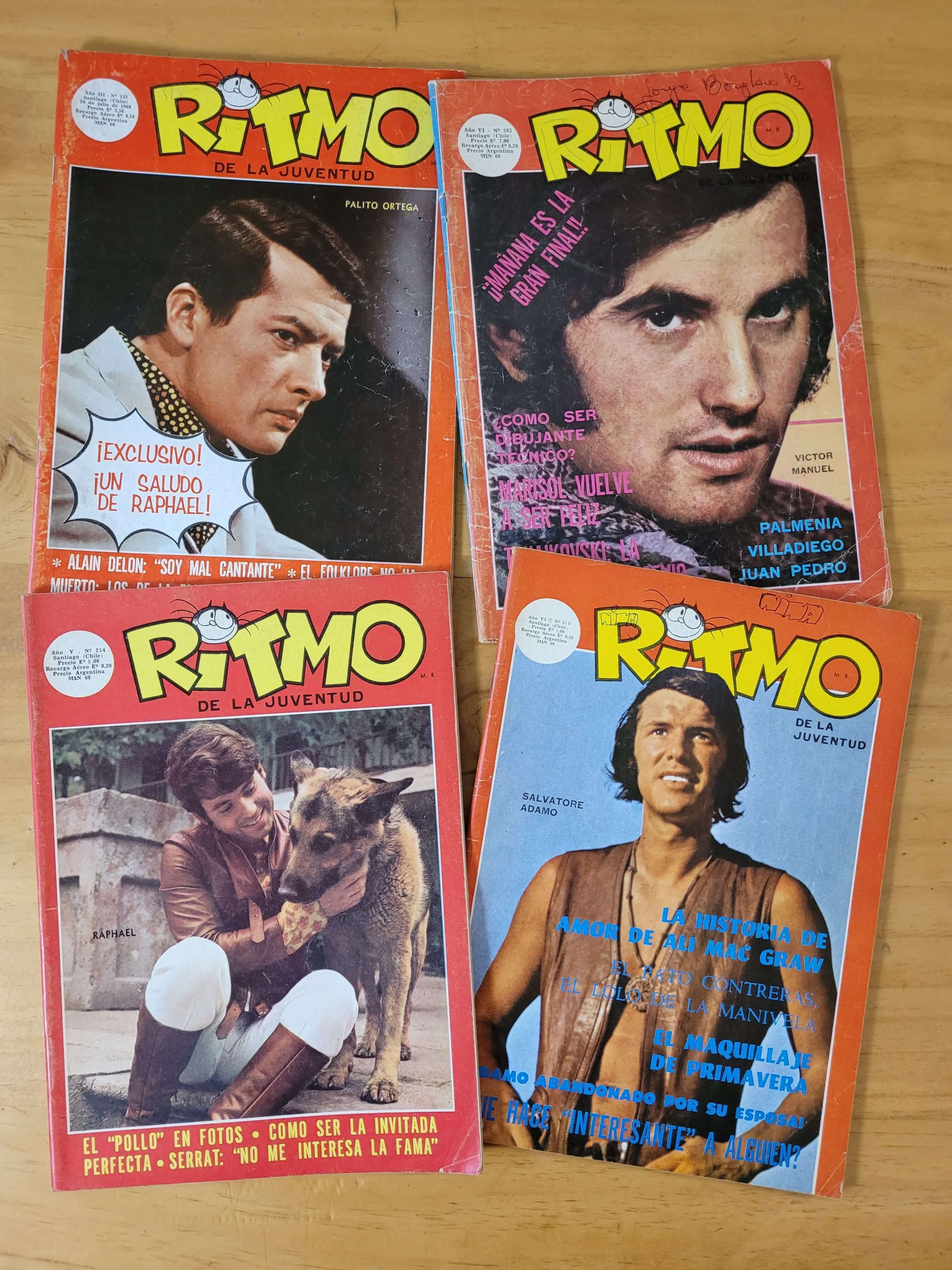 Pack revista RITMO años 60s (x4)