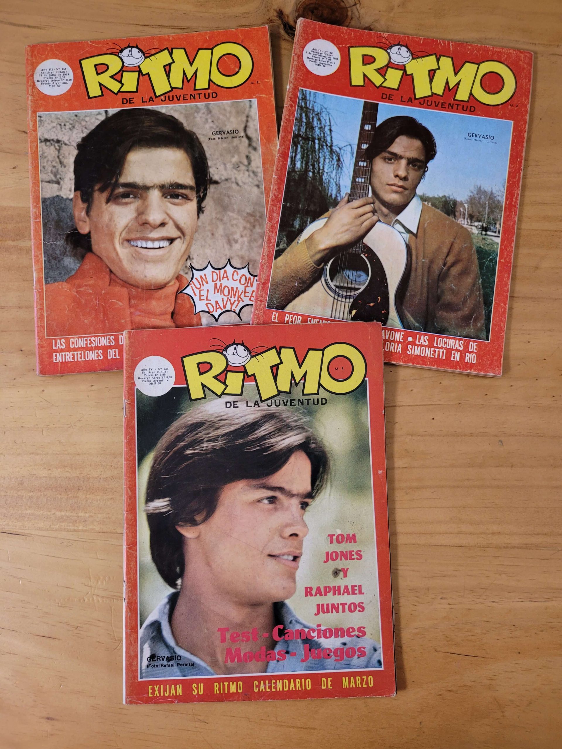 Pack revista RITMO años 60s -Gervasio- (x3)