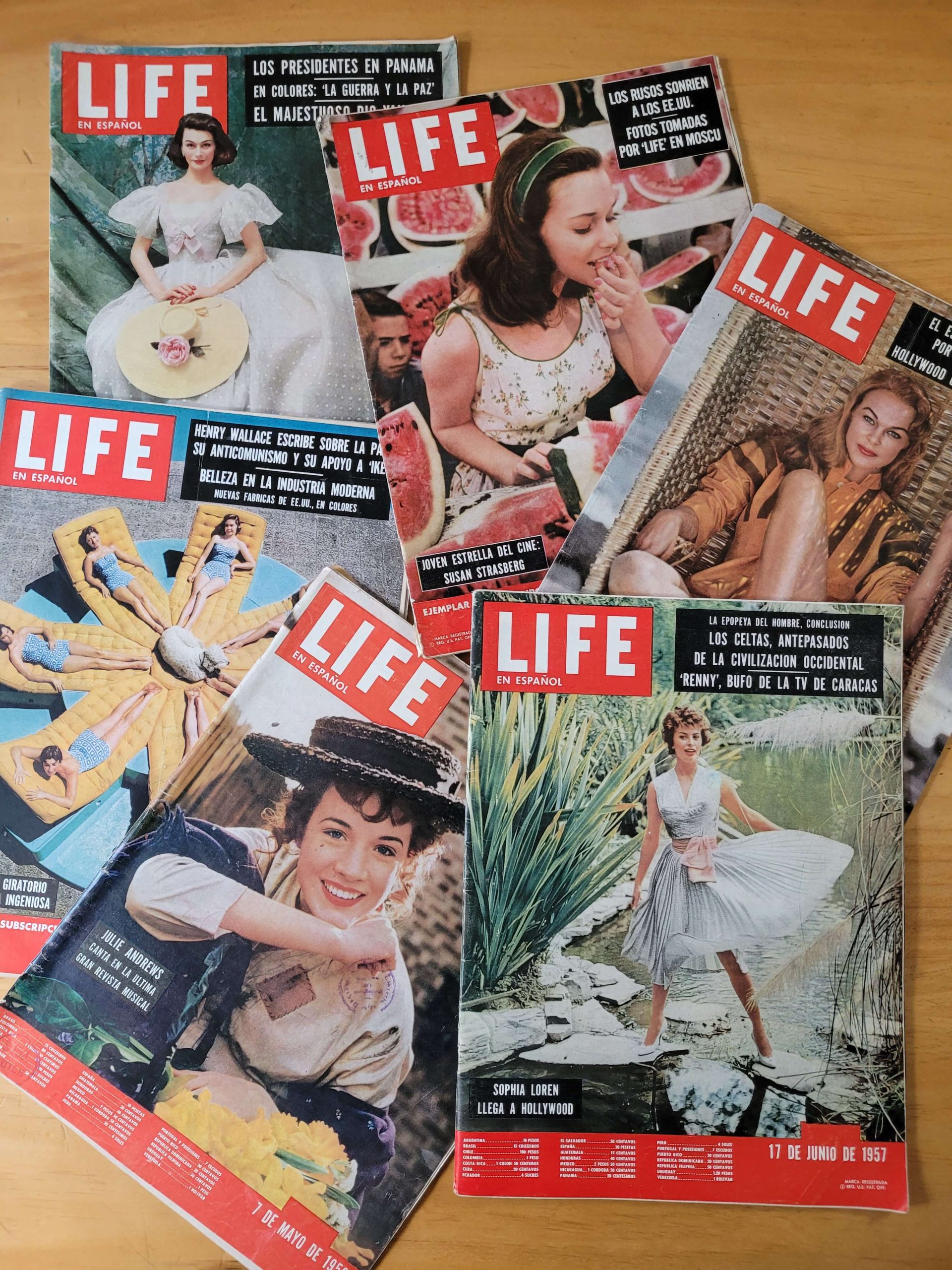 Pack revista LIFE, años 50s (x6)