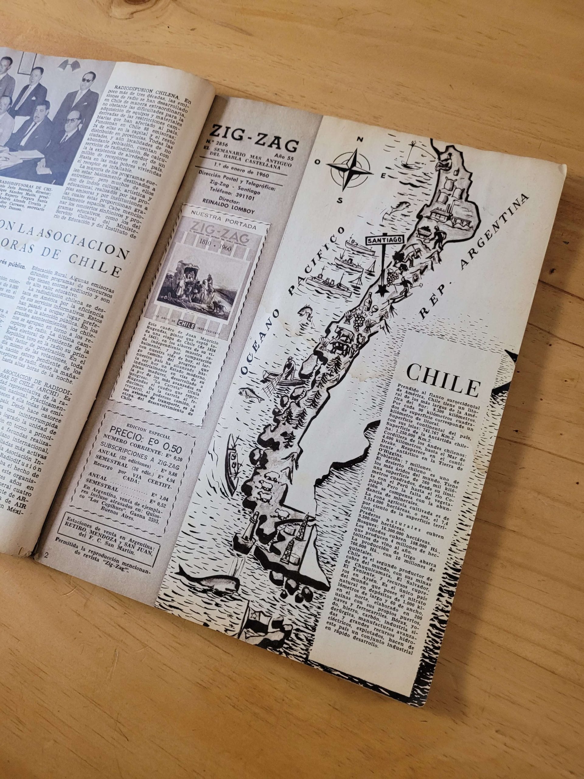 Revista ZIG ZAG -Especial 150 años de independencia de Chile- (1960) nº2856