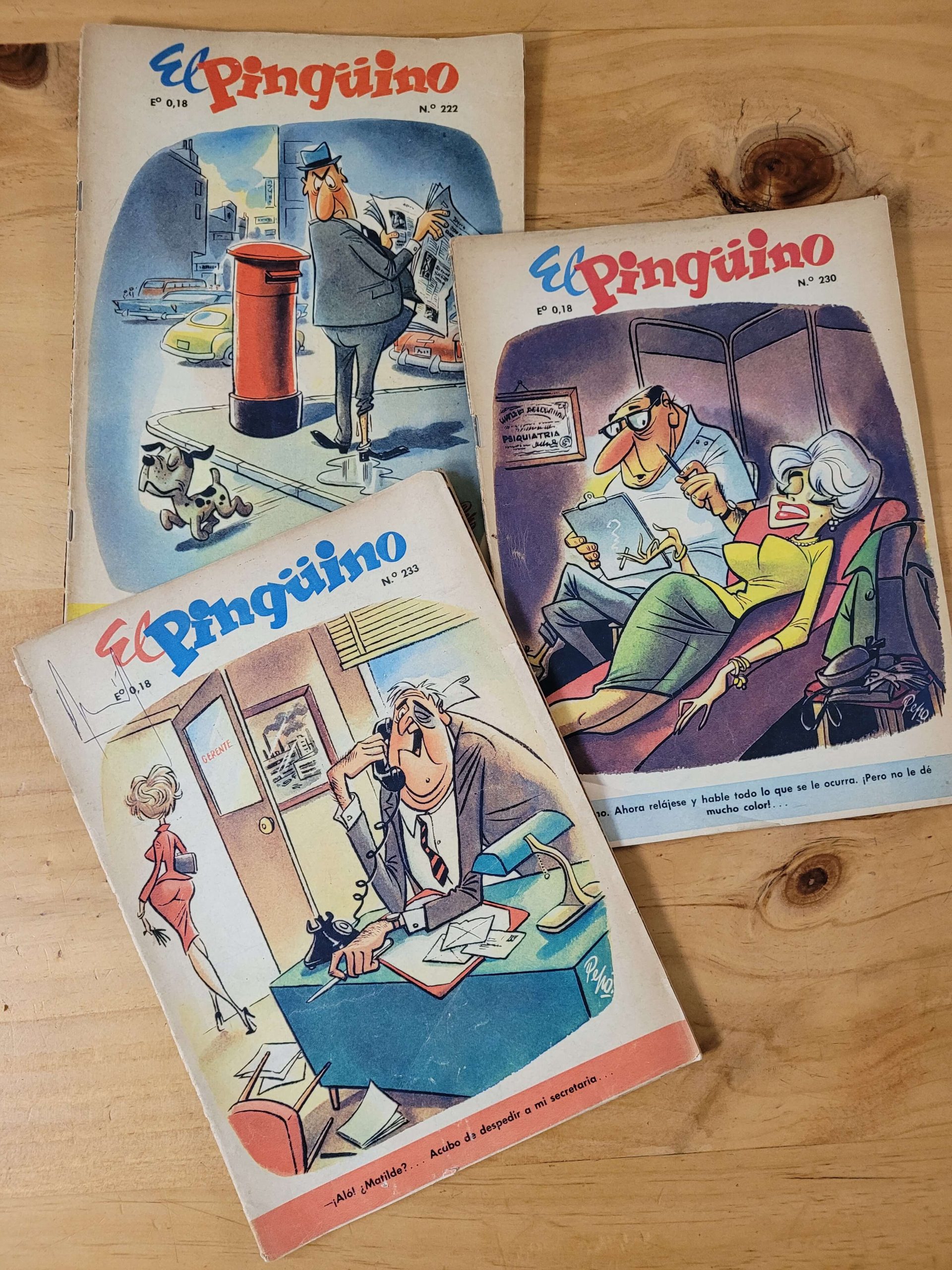 Pack revista El Pinguino, años 60s, (x3)