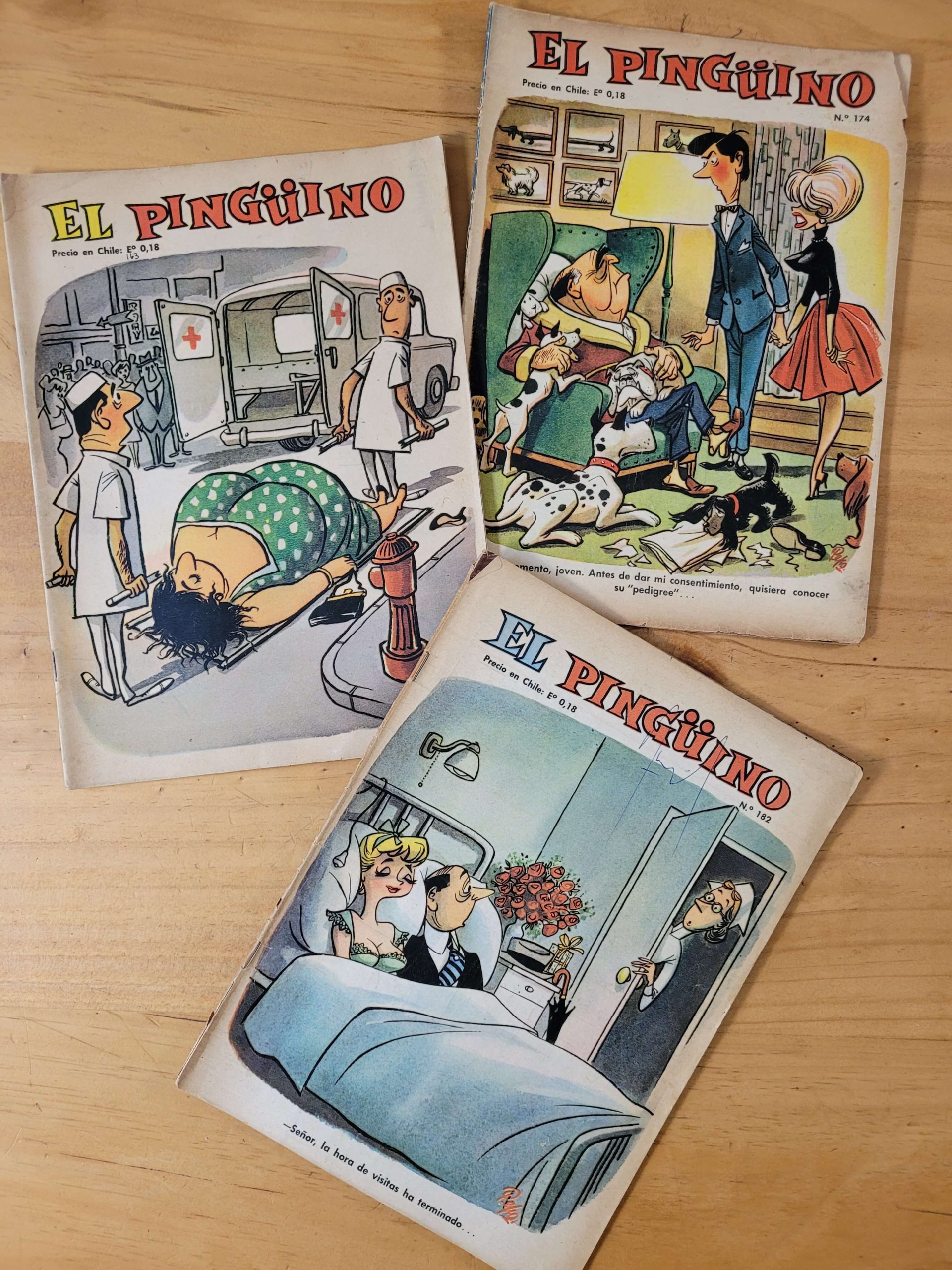 Pack revista El Pinguino años 60s (x3)