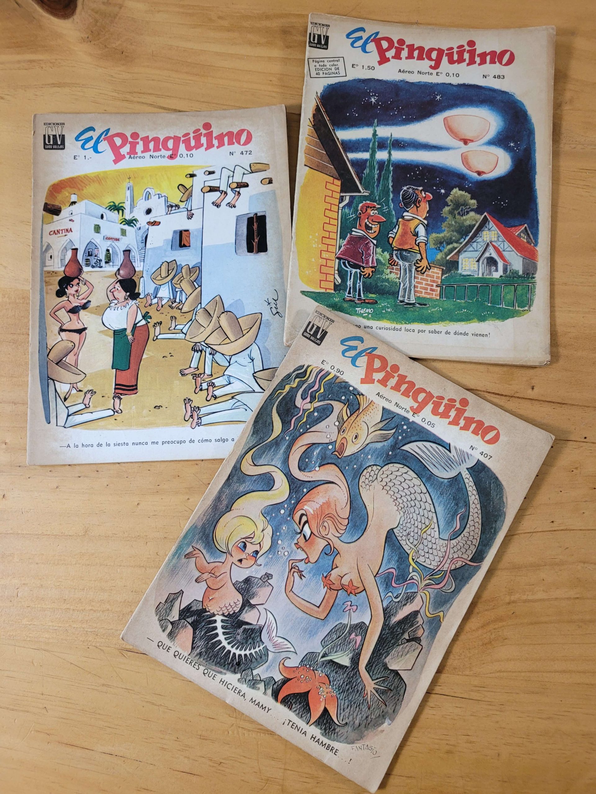 Pack revista El Pinguino, años 60s (x3)