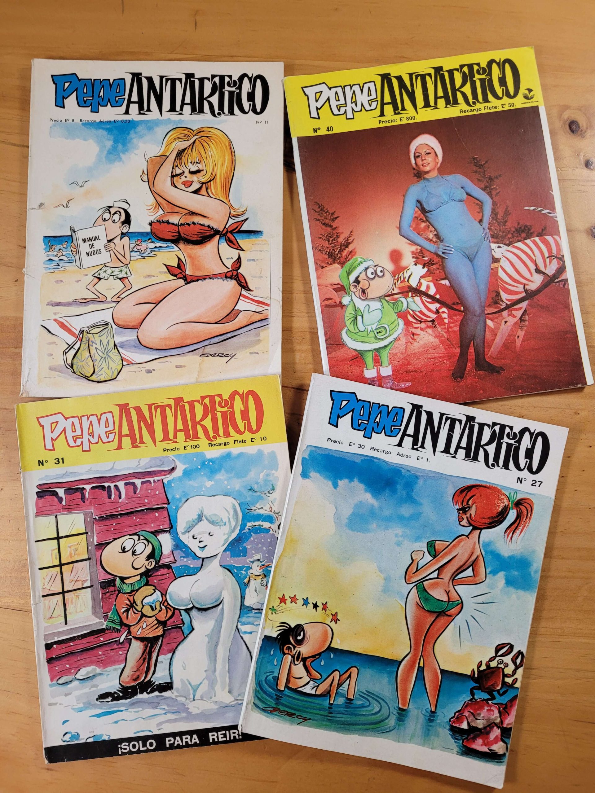 Pack revista PEPE ANTARTICO años 70s (x4)