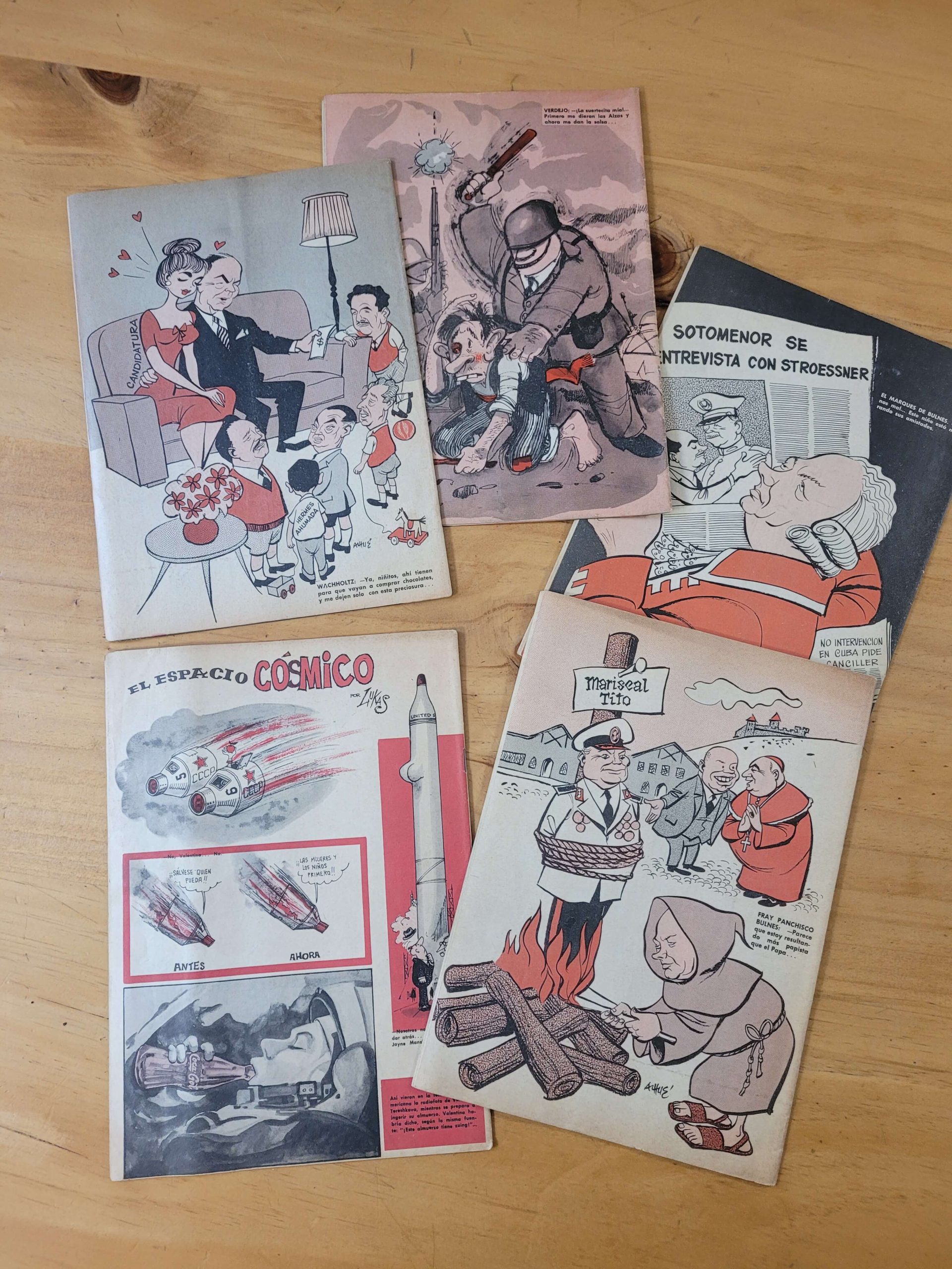 Pack revista TOPAZE años 60s (x5)