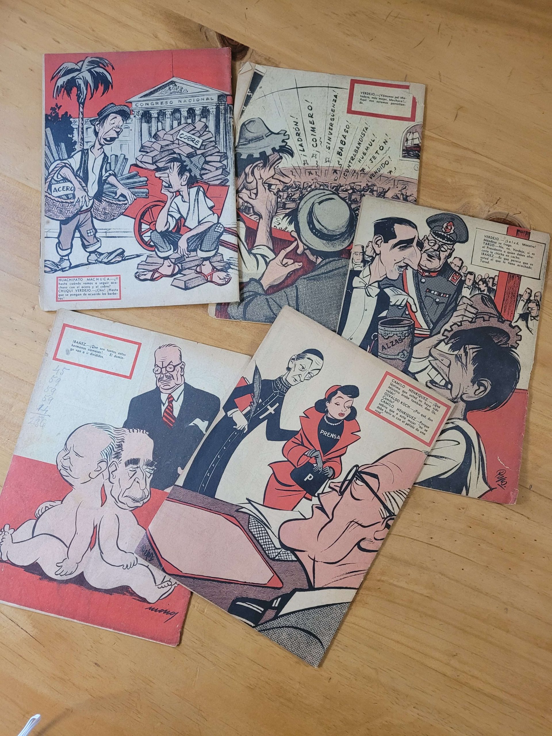 Pack revista TOPAZE años 50s (x5)