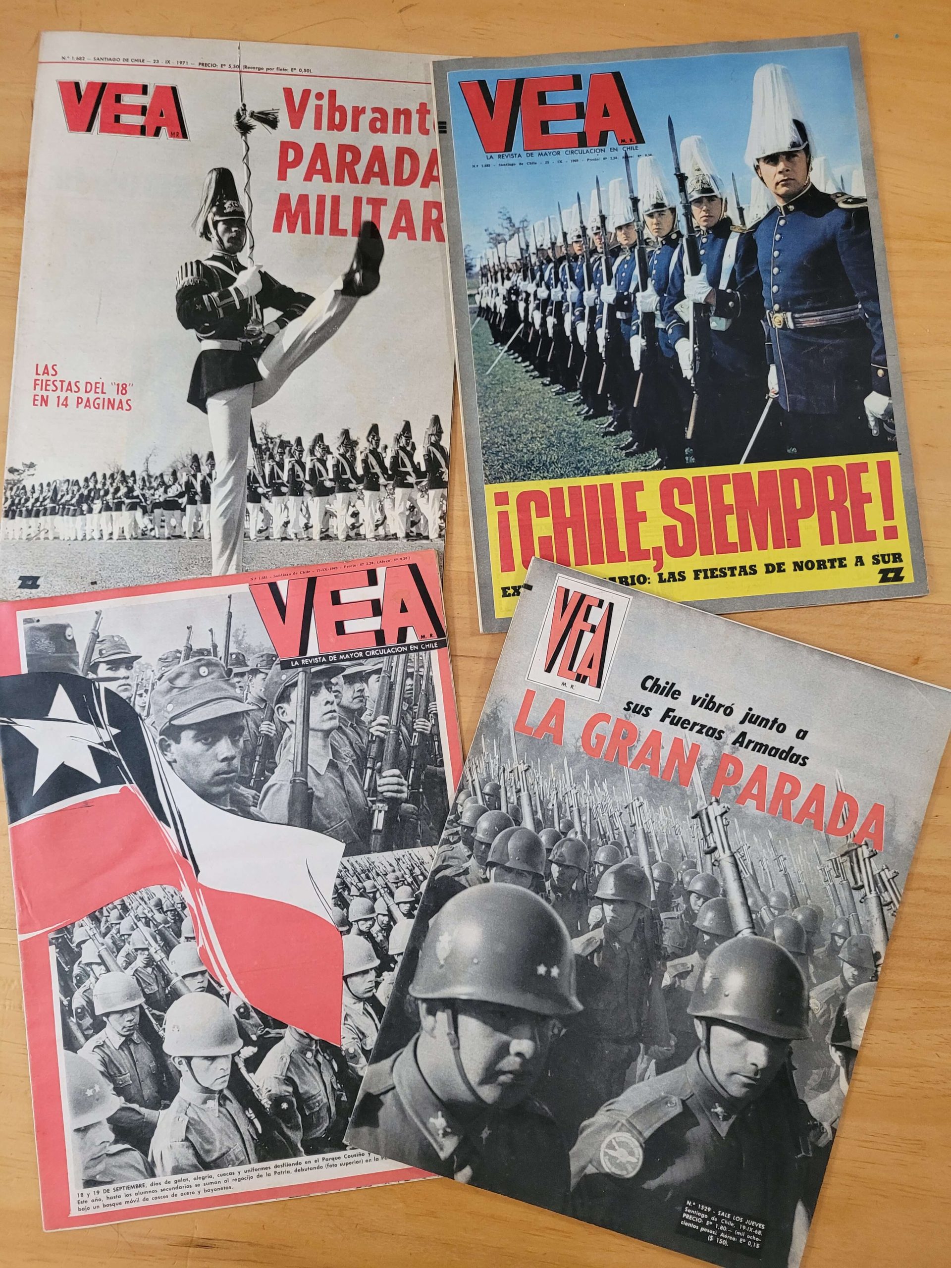 Pack revista VEA años 60s -Paradas militares- (x4)