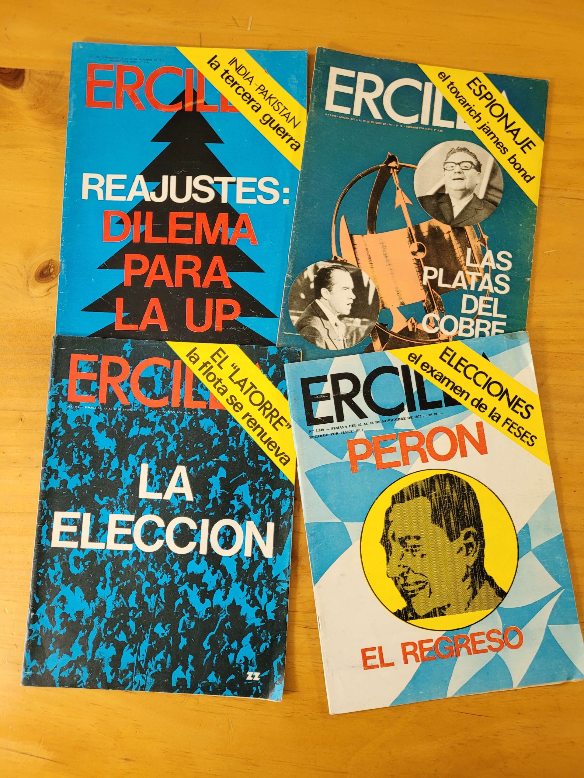 Pack Revista ERCILLA, -Periodo Unidad Popular- (x4)