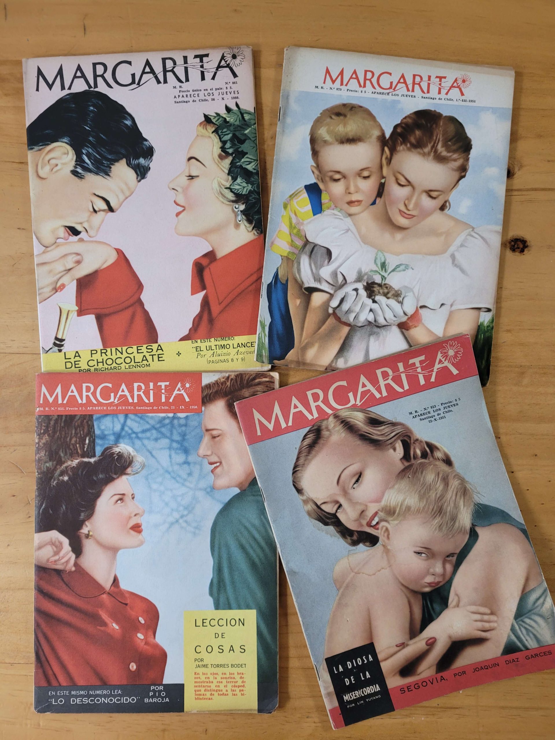 Pack revista Margarita años 50s (x4)