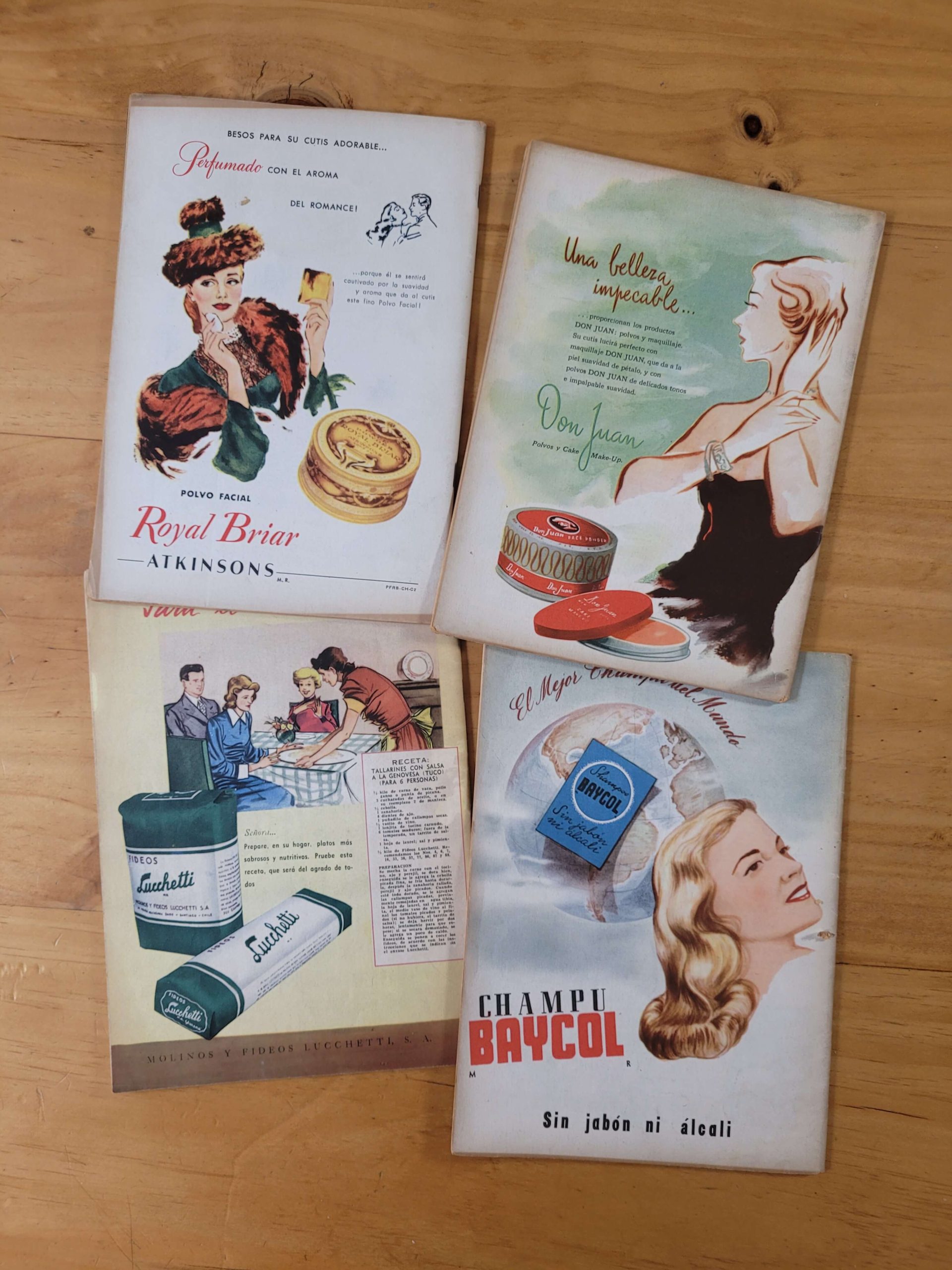 Pack revista Margarita años 50s (x4)